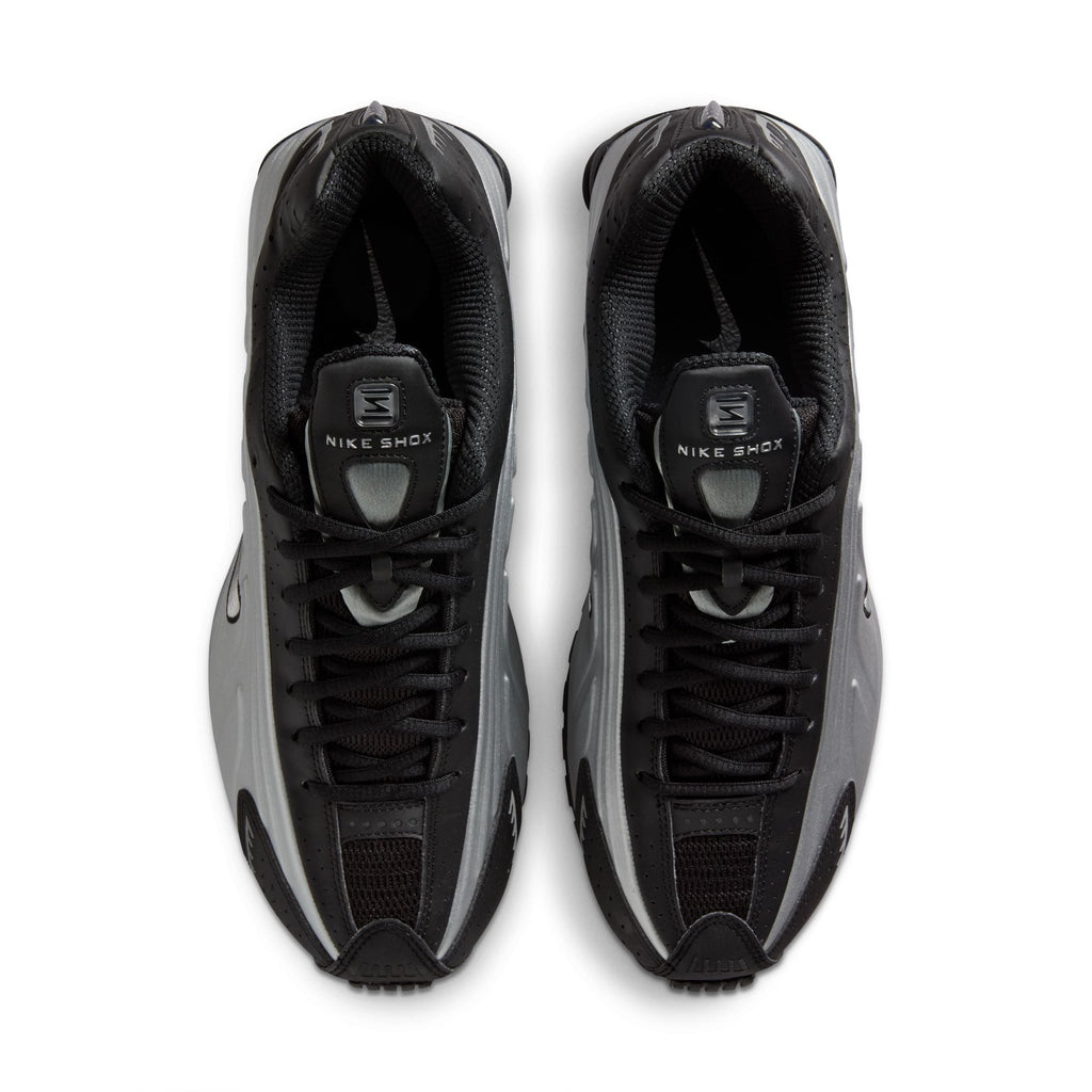 Nike Shox R4 - METALLIC SILVER/METALLIC SILVER-BLACK for Men - product image from the listing.
