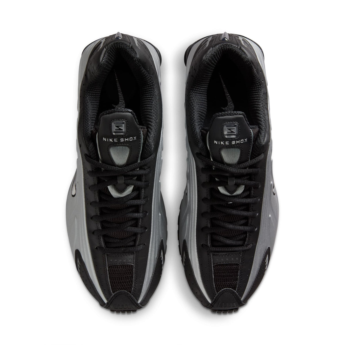 Nike Shox R4 - METALLIC SILVER/METALLIC SILVER-BLACK for Men - product image from the listing.