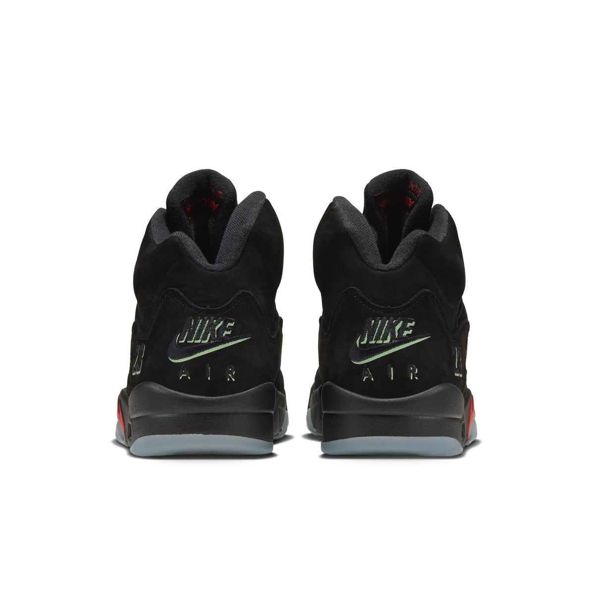 Air Jordan 5 Retro "Halloween" - BLACK/BLACK-PICANTE RED-GLOW N THE DARK for Men - product image from the listing.