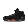 Air Jordan 5 Retro "Halloween" - BLACK/BLACK-PICANTE RED-GLOW N THE DARK for Men - product image from the listing.
