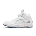 Air Jordan 5 Retro "White Metallic" - WHITE/BLACK-METALLIC SILVER for Men - product image from the listing.