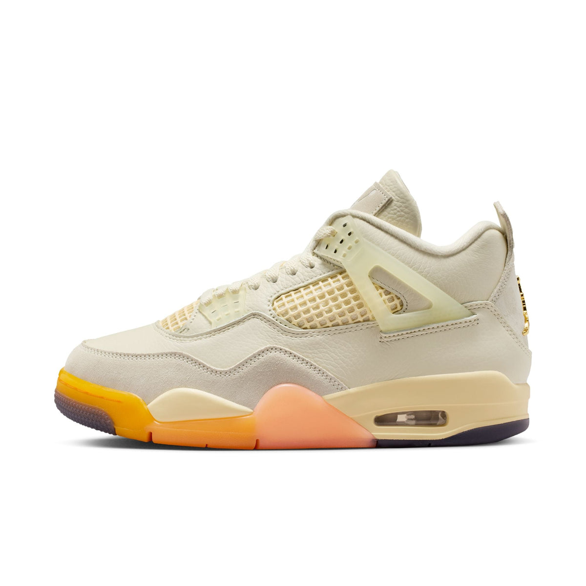 Air Jordan 4 Retro "Birds of Paradise" - COCONUT MILK/MUSLIN-BRIGHT MANGO for Women - product image from the listing.