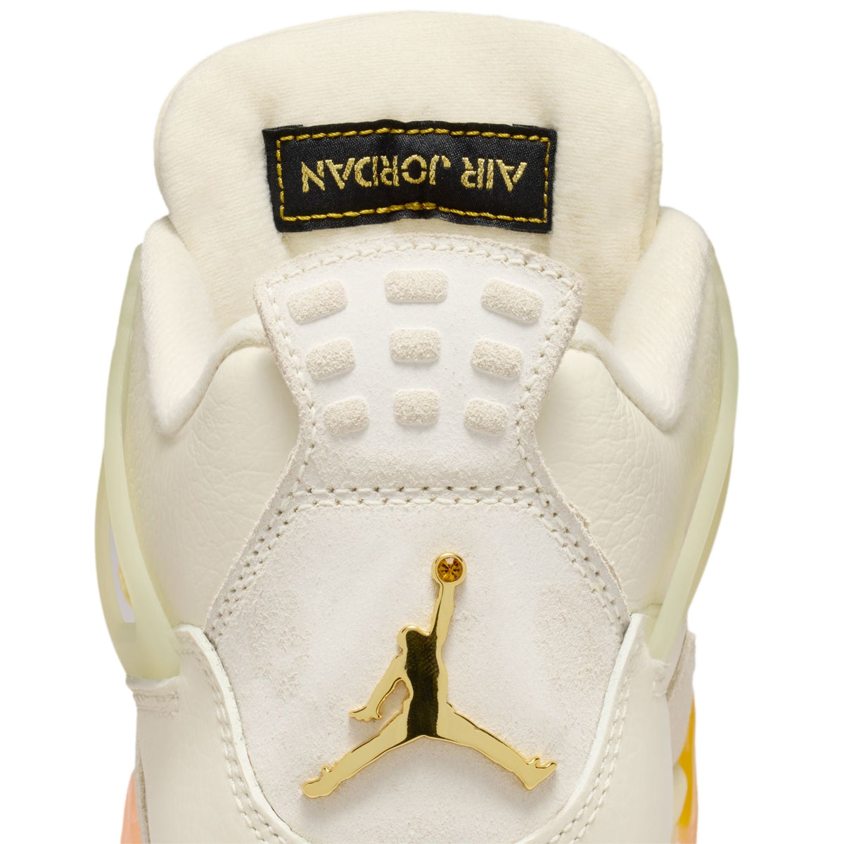 Air Jordan 4 Retro "Birds of Paradise" - COCONUT MILK/MUSLIN-BRIGHT MANGO for Women - product image from the listing.