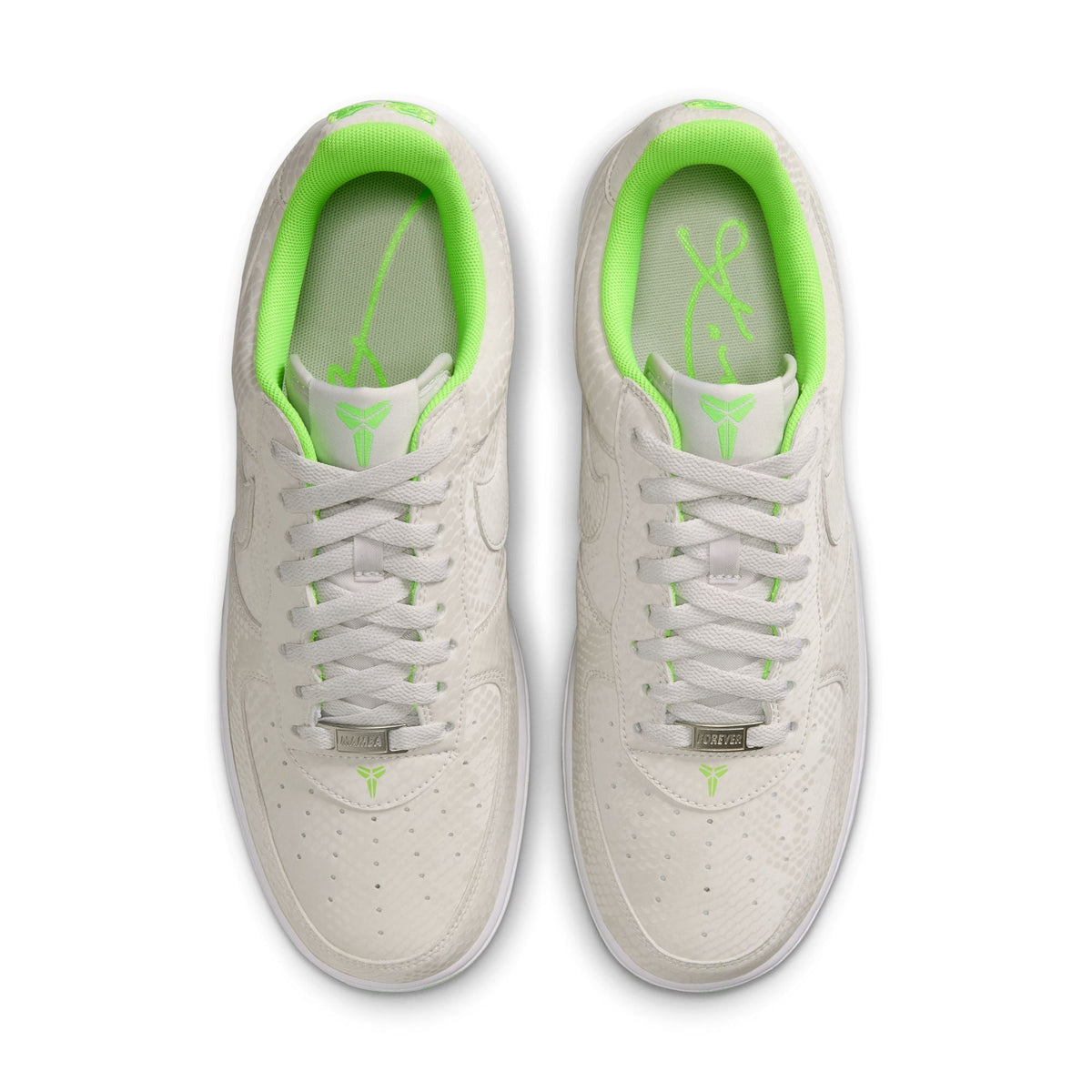 Nike Kobe Air Force 1 Low-VAST GREY/ELECTRIC GREEN-WHITE for Men - product image from the listing.
