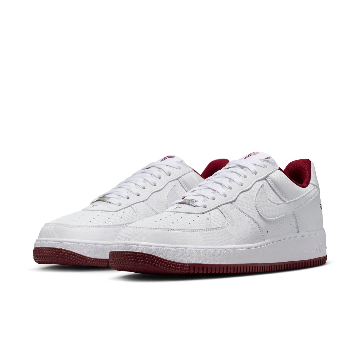 Kobe Air Force 1 Low - WHITE/TEAM RED for Men - product image from the listing.