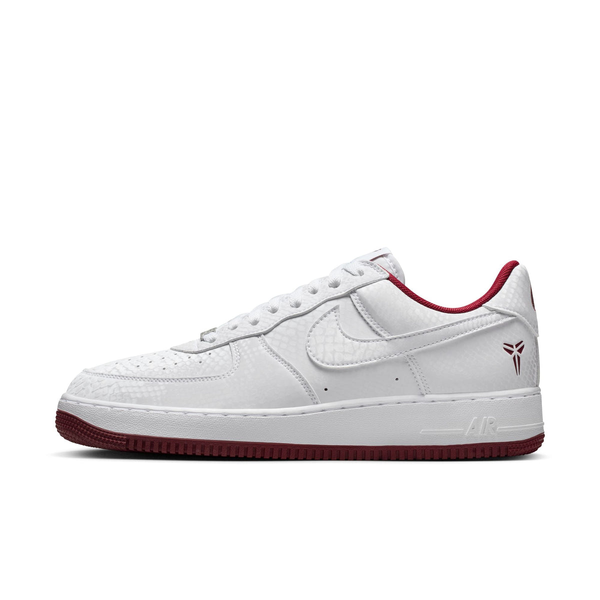 Kobe Air Force 1 Low - WHITE/TEAM RED for Men - product image from the listing.