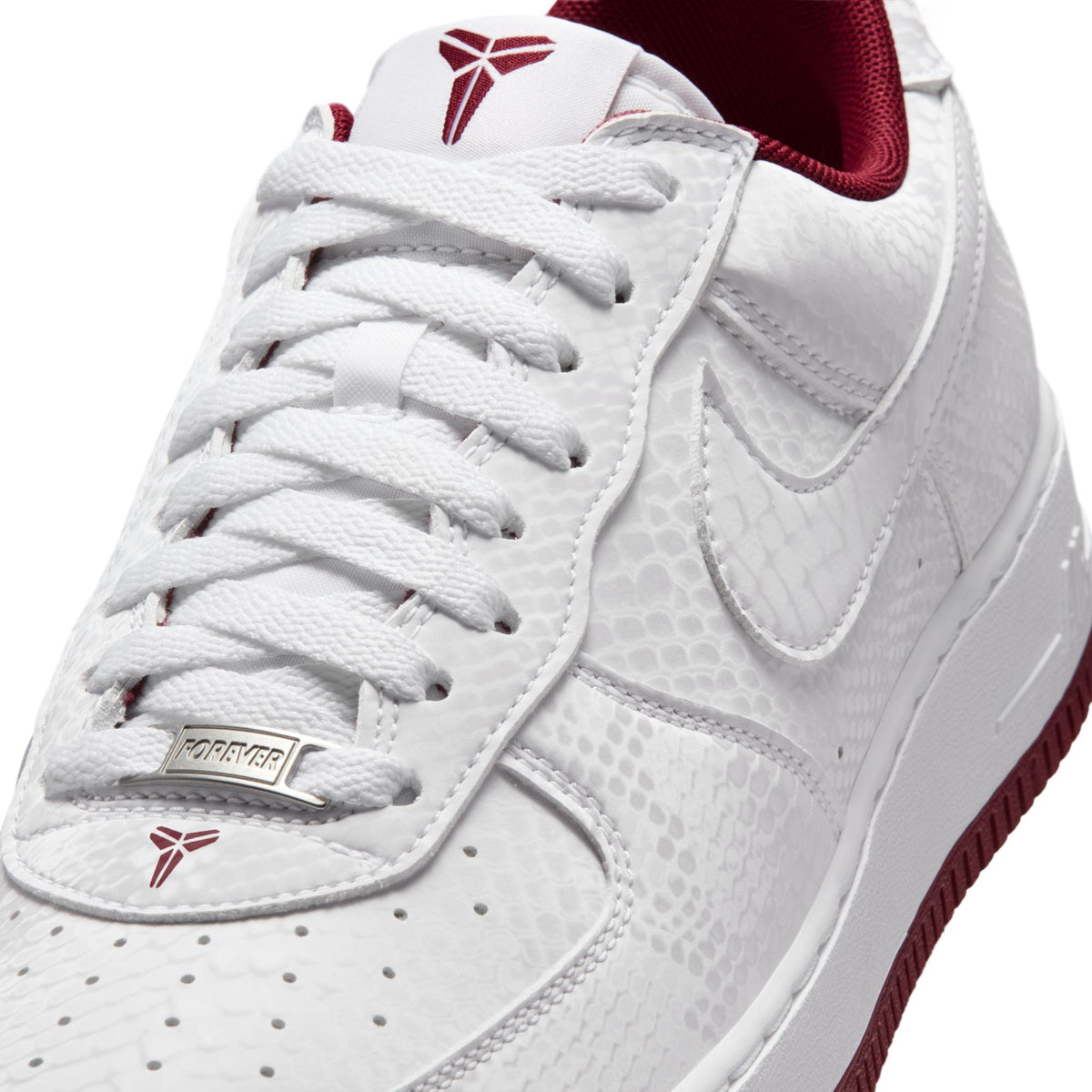 Kobe Air Force 1 Low - WHITE/TEAM RED for Men - product image from the listing.