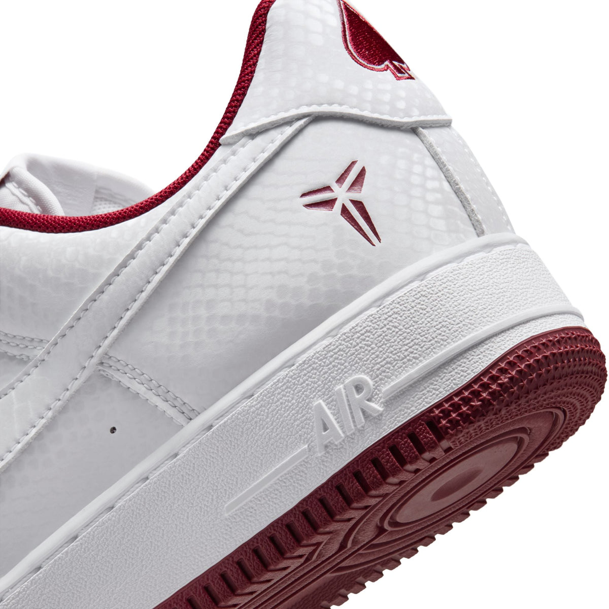 Kobe Air Force 1 Low - WHITE/TEAM RED for Men - product image from the listing.