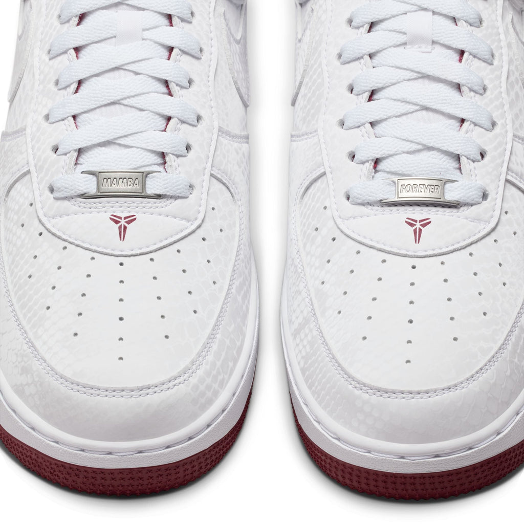 Kobe Air Force 1 Low - WHITE/TEAM RED for Men - product image from the listing.