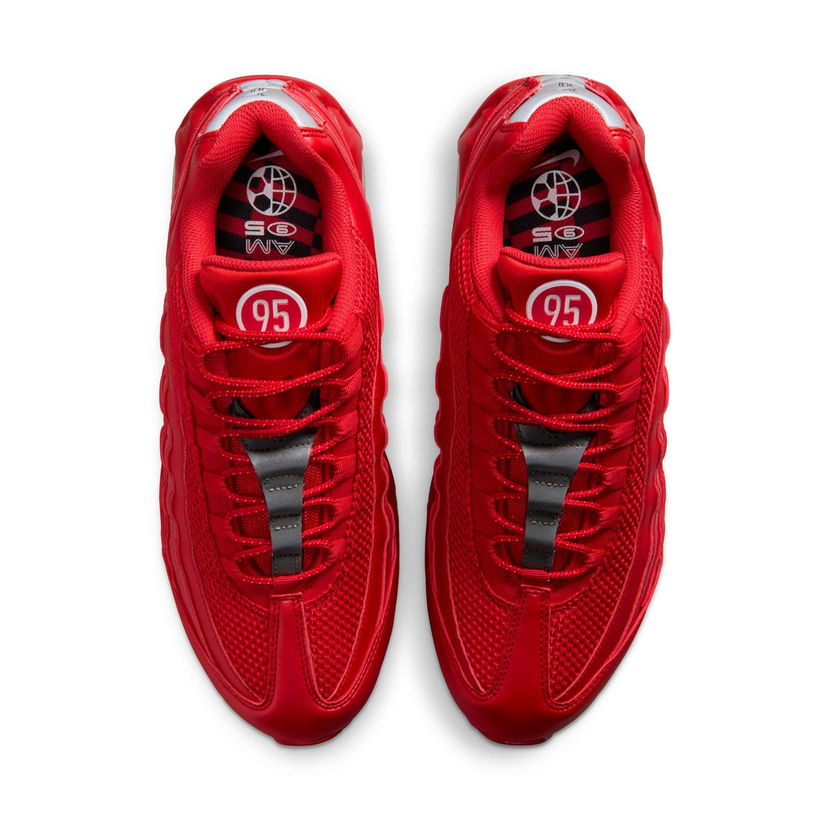Nike Air Max 95 Big Bubble - UNIVERSITY RED/UNIVERSITY RED-WHITE for Men - product image from the listing.