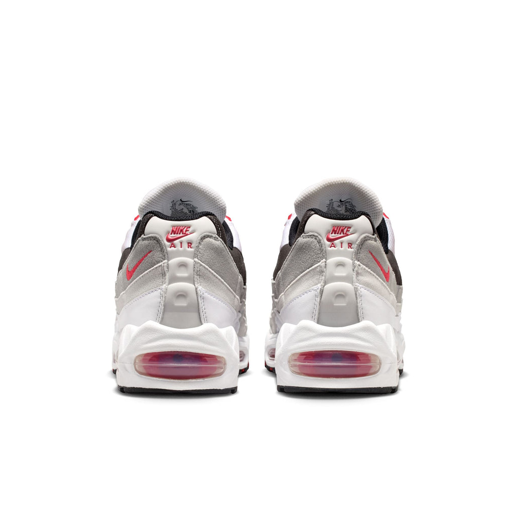 Nike Air Max 95 Big Bubble Premium - WHITE/COMET RED-NEUTRAL GREY-MEDIUM GREY for Men - product image from the listing.