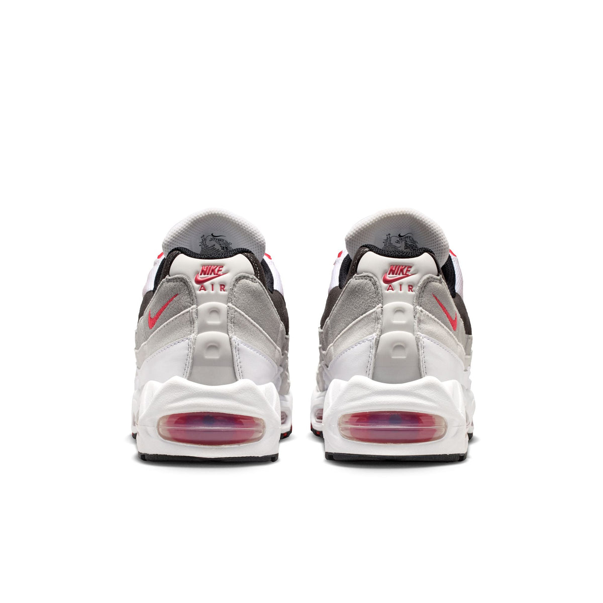 Nike Air Max 95 Big Bubble Premium - WHITE/COMET RED-NEUTRAL GREY-MEDIUM GREY for Men - product image from the listing.