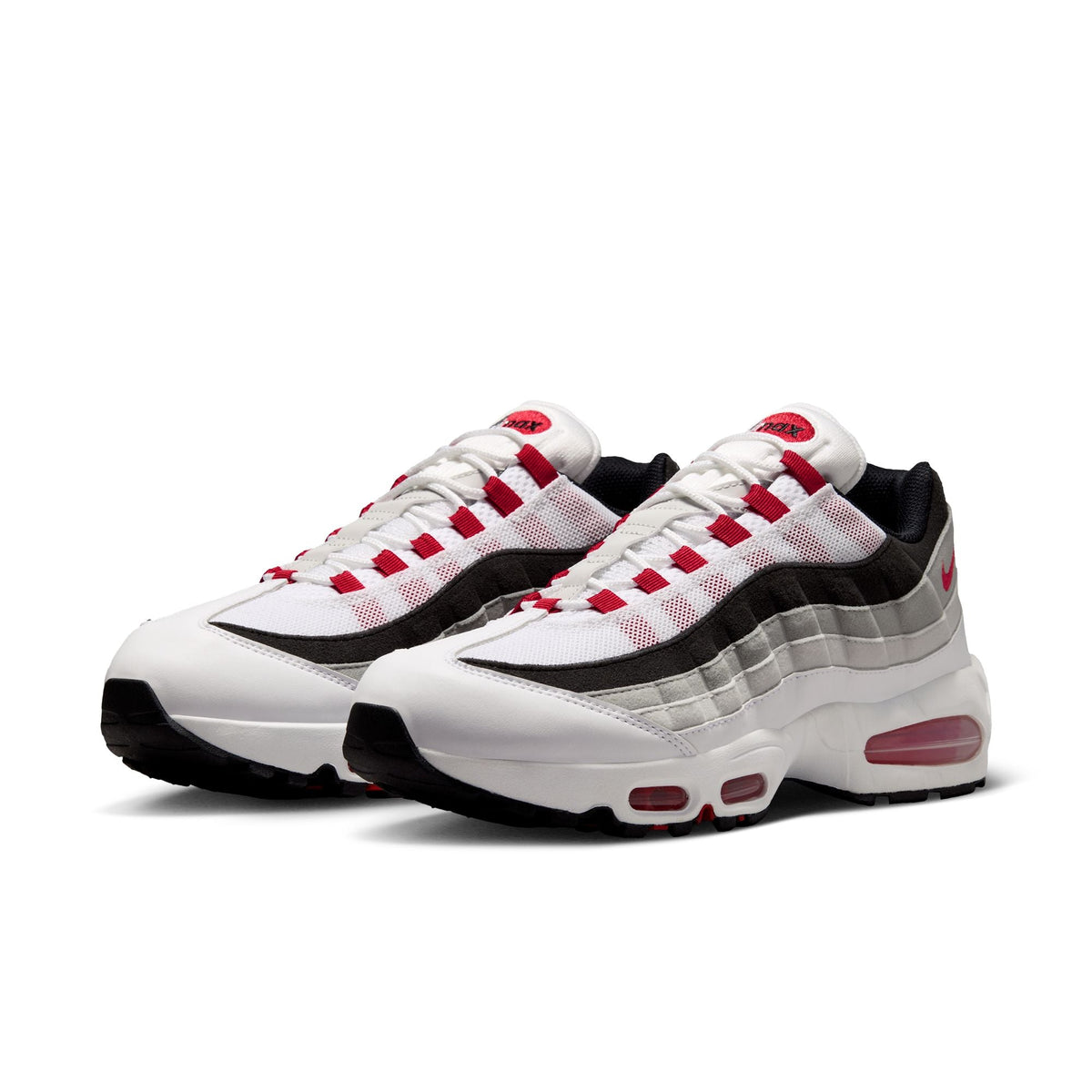 Nike Air Max 95 Big Bubble Premium - WHITE/COMET RED-NEUTRAL GREY-MEDIUM GREY for Men - product image from the listing.