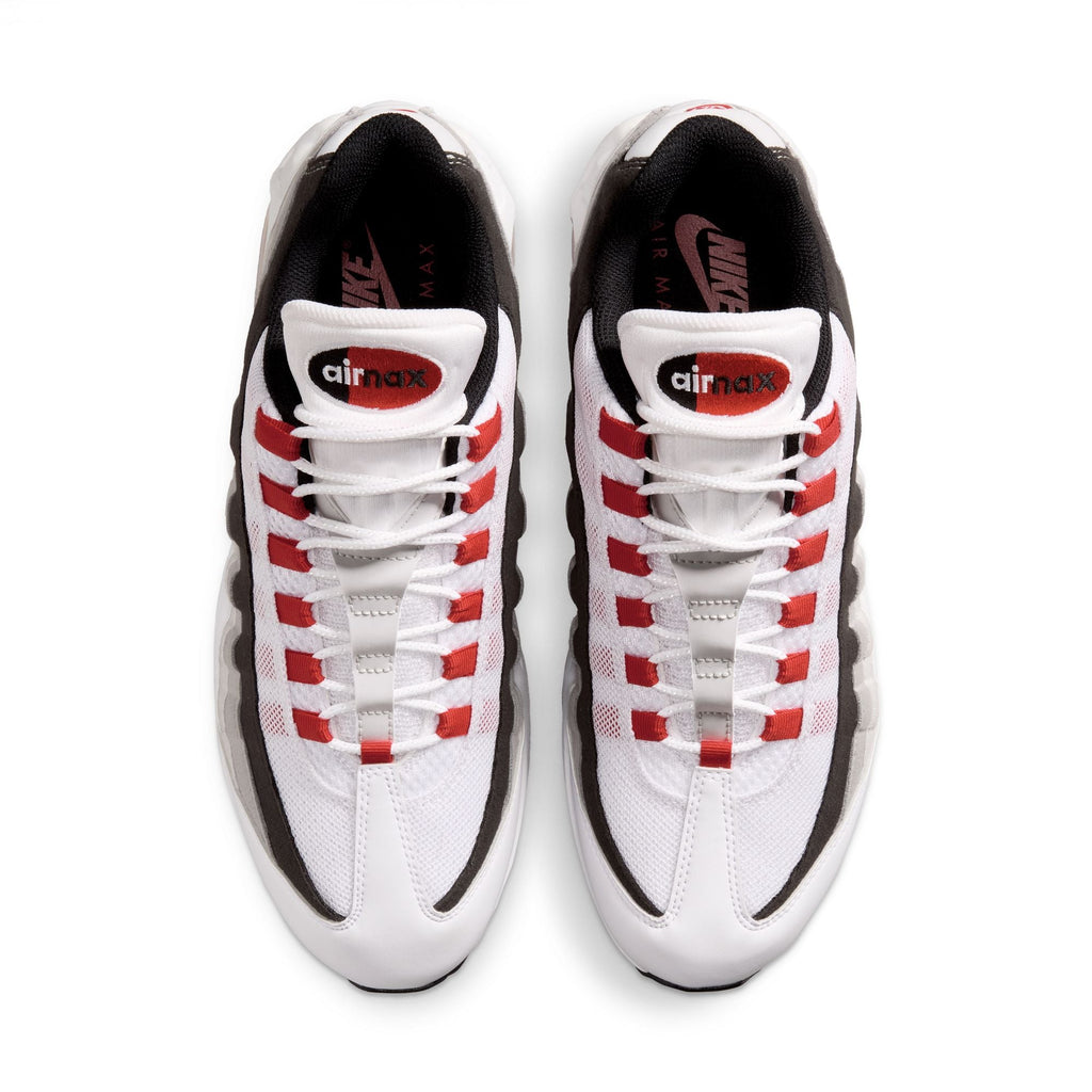 Nike Air Max 95 Big Bubble Premium - WHITE/COMET RED-NEUTRAL GREY-MEDIUM GREY for Men - product image from the listing.