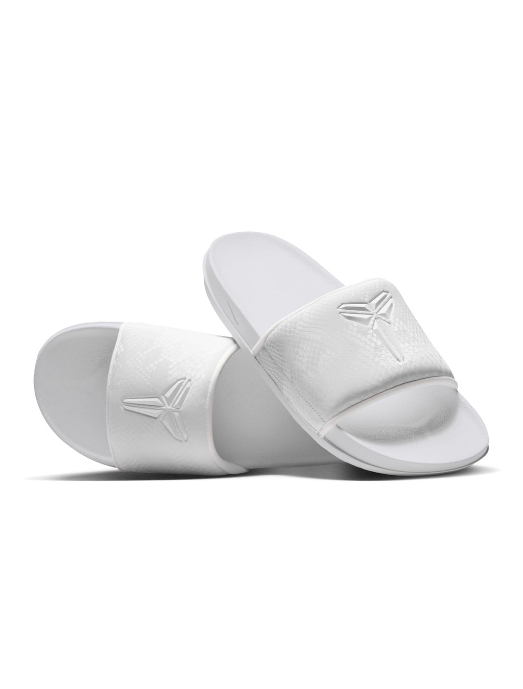Men's Nike Kobe Offcourt Slides - White - product image from the listing.