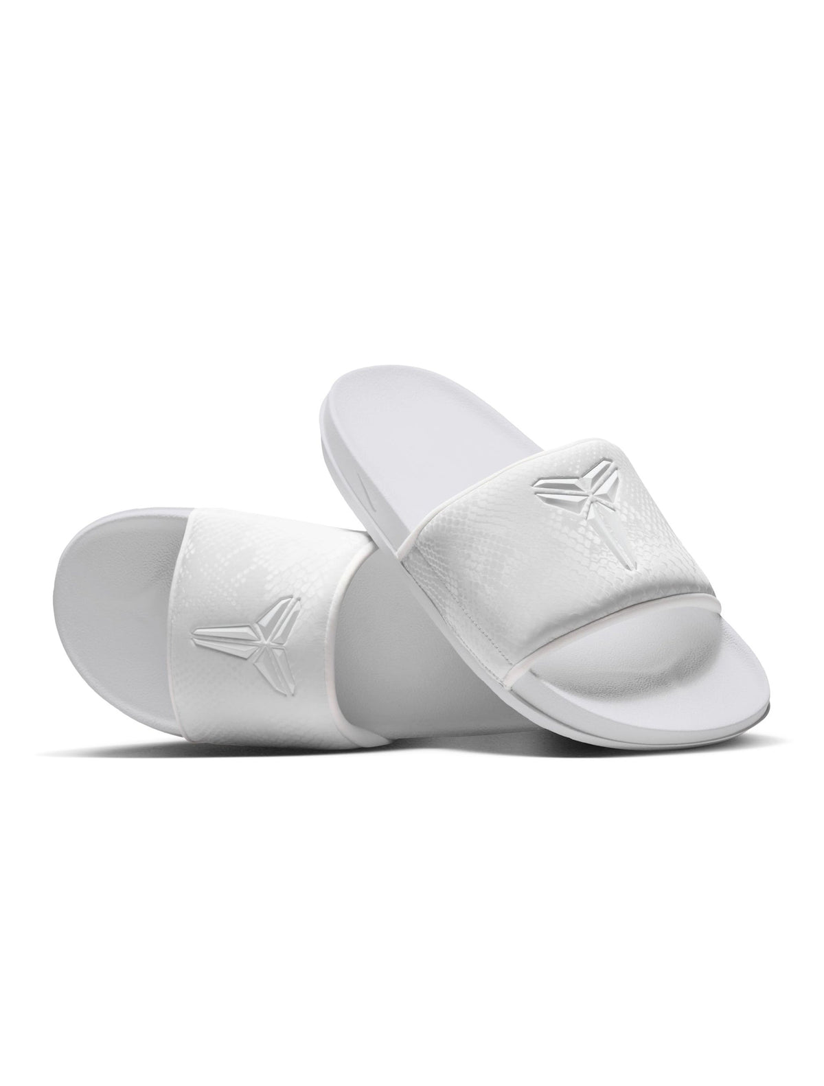Men's Nike Kobe Offcourt Slides - White - product image from the listing.
