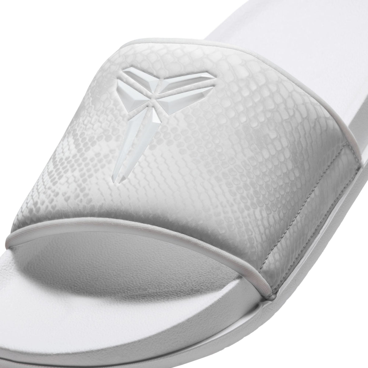 Men's Nike Kobe Offcourt Slides - White - product image from the listing.