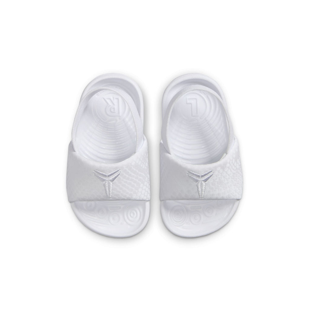 Nike (TD) Kobe Kawa Slide in White - product image from the listing.