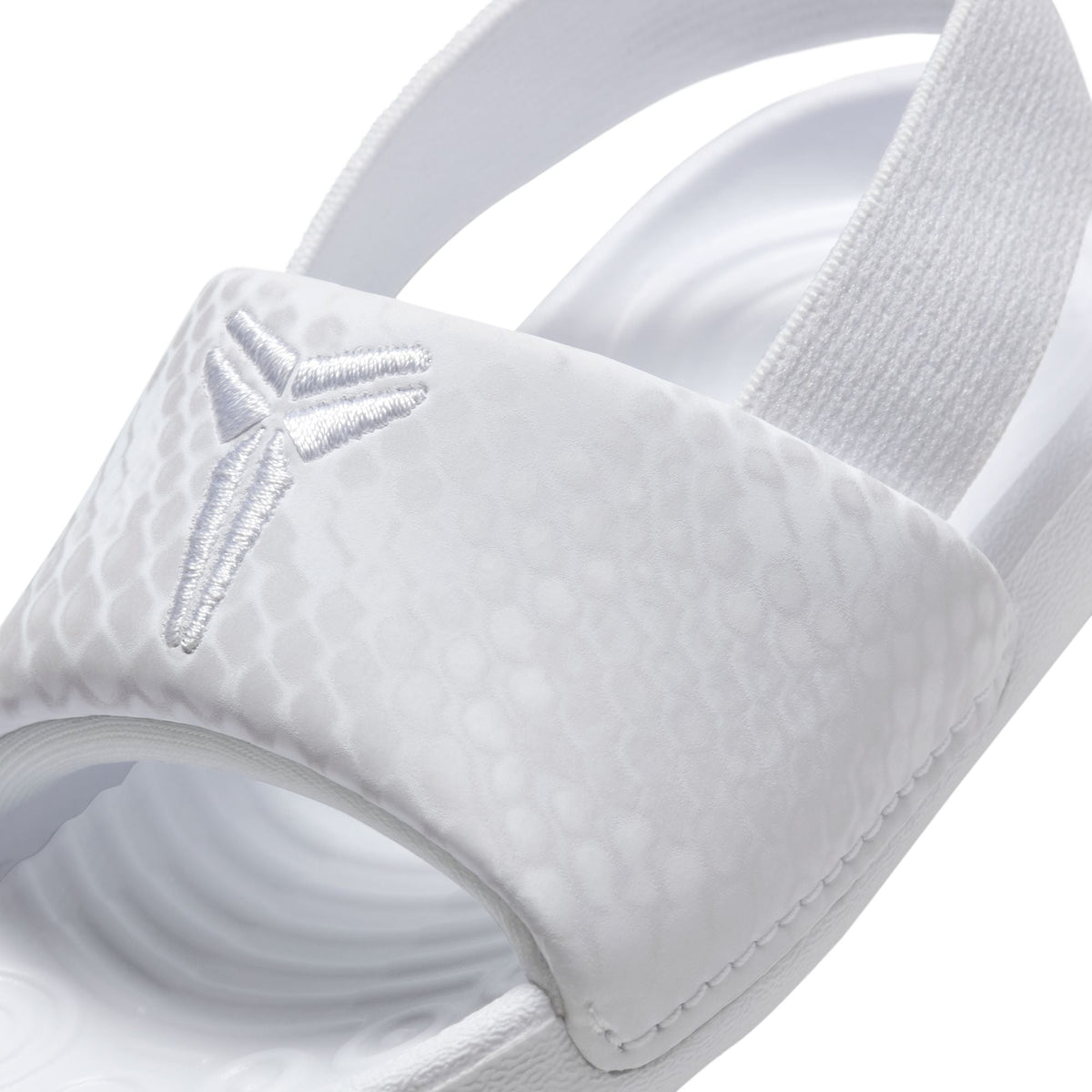 Nike (TD) Kobe Kawa Slide in White - product image from the listing.