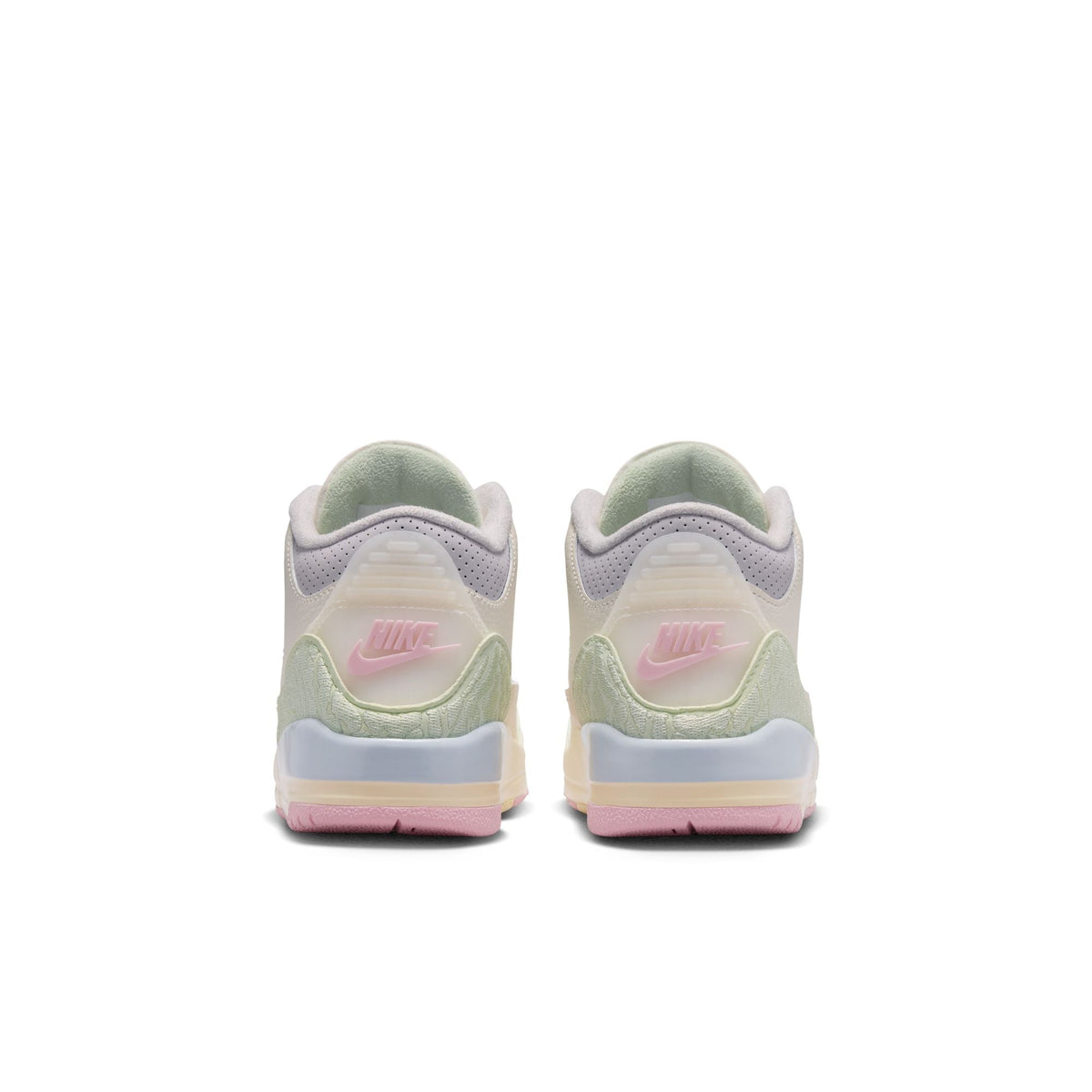 "Sail and Jade Aura" Preschool Air Jordan 3 Retro SAIL/JADE AURA-AURA-ICED CARMINE - product image from the listing.