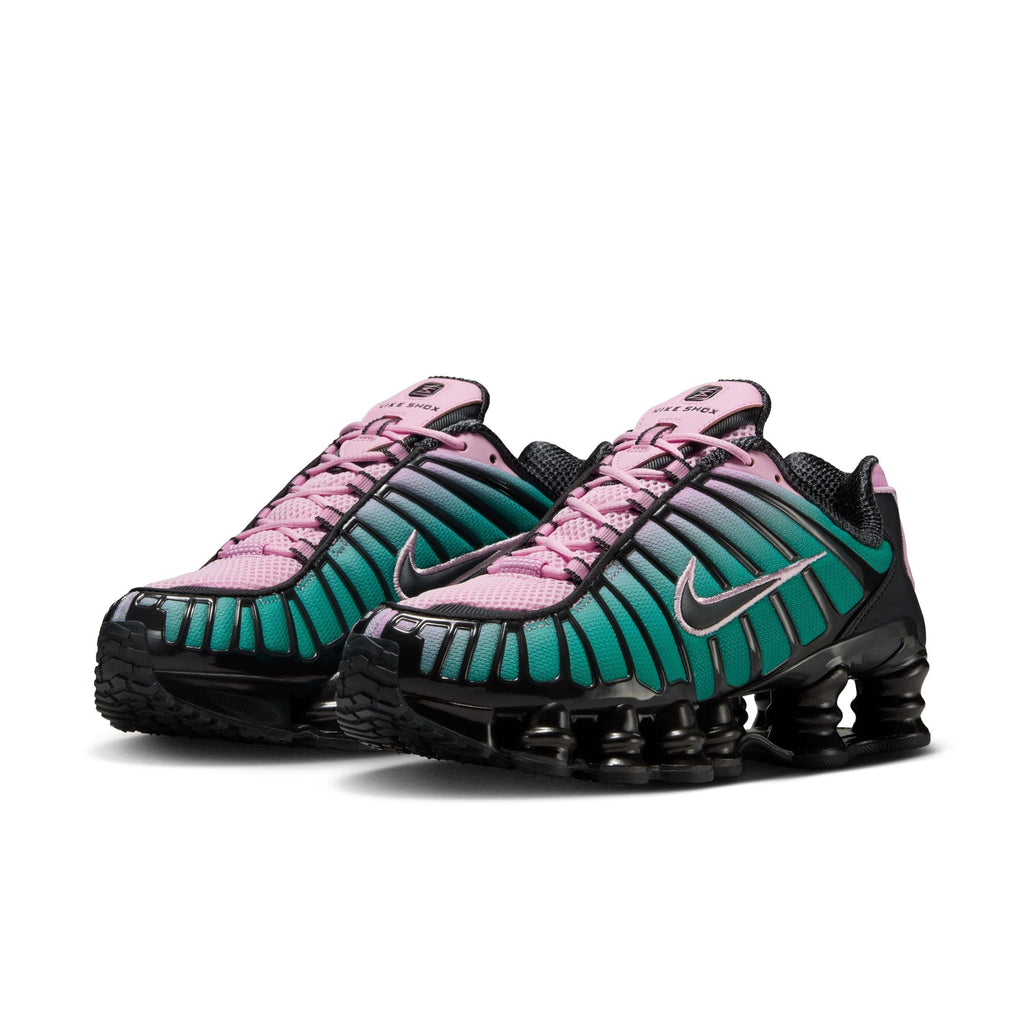 Nike Shox Tl Fade- LT ARCTIC PINK/NEPTUNE GREEN-OFF for Women - product image from the listing.