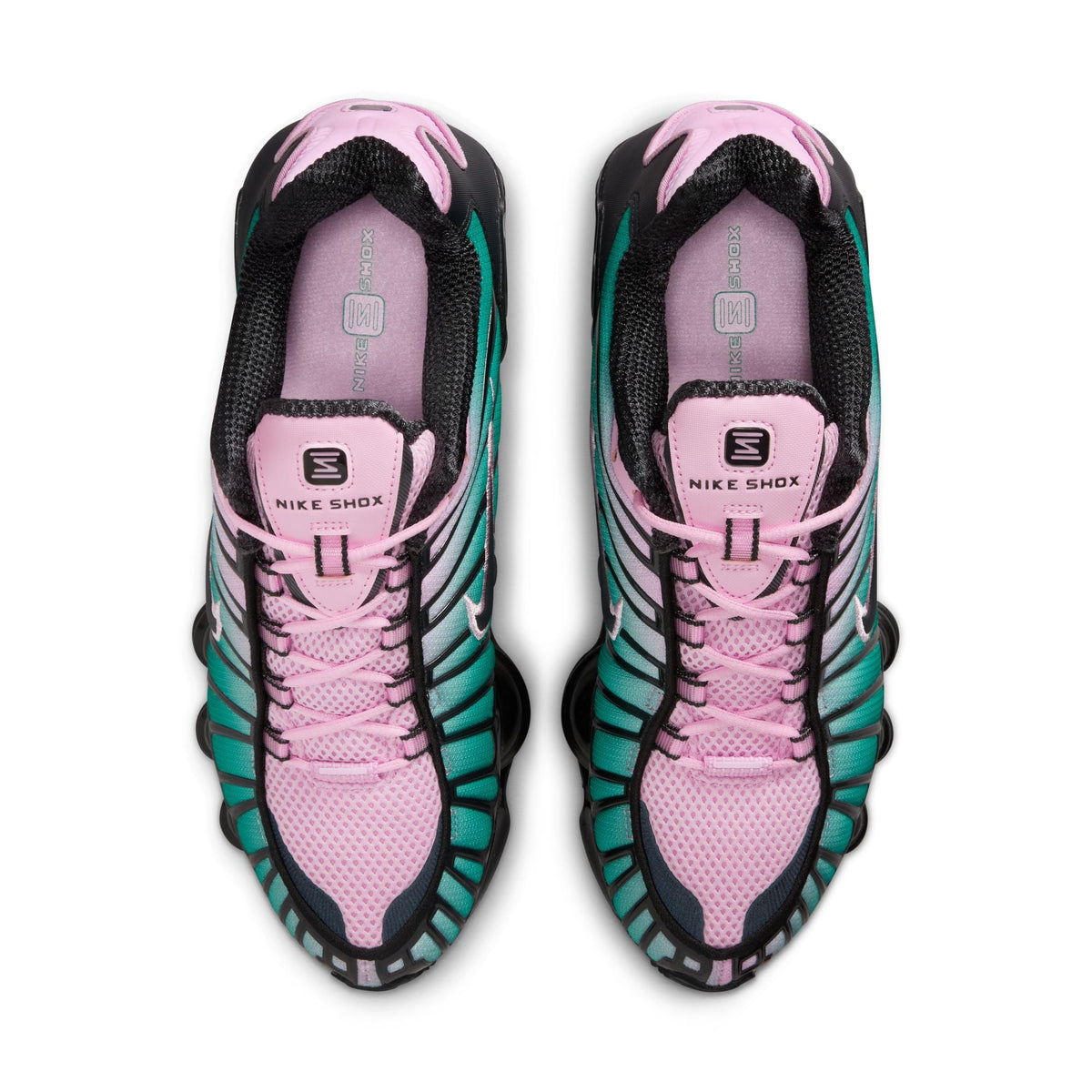 Nike Shox Tl Fade- LT ARCTIC PINK/NEPTUNE GREEN-OFF for Women - product image from the listing.