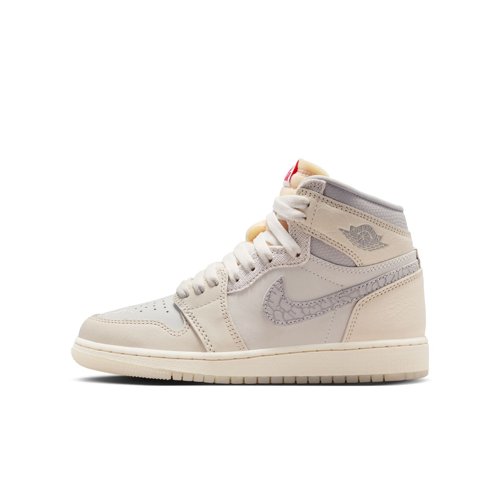 GS Air Jordan 1 Retro High OG in SAIL/UNIVERSITY RED-PALE IVORY - product image from the listing.