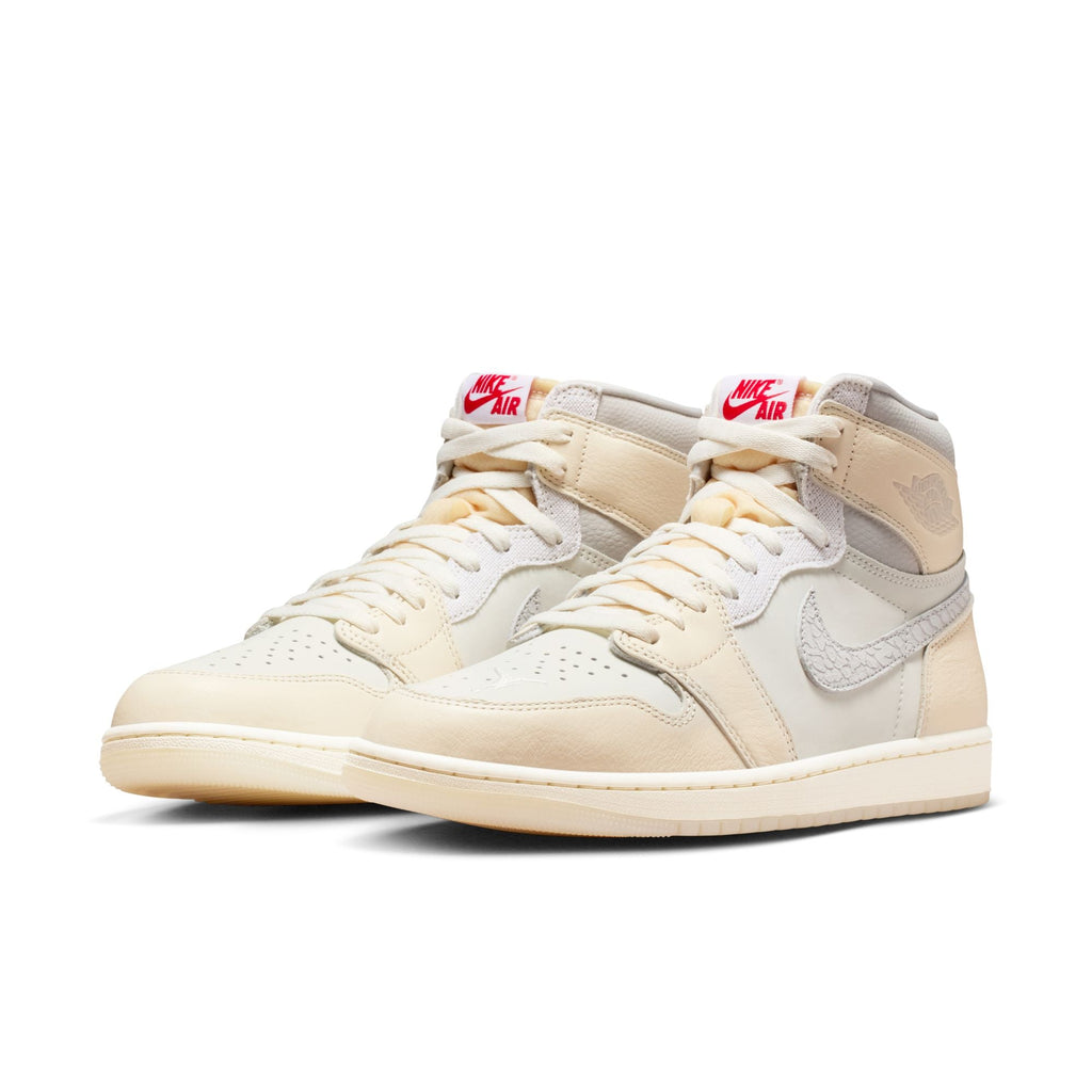 Air Jordan 1 Retro High OG - SAIL/UNIVERSITY RED-PALE IVORY for Men - product image from the listing.