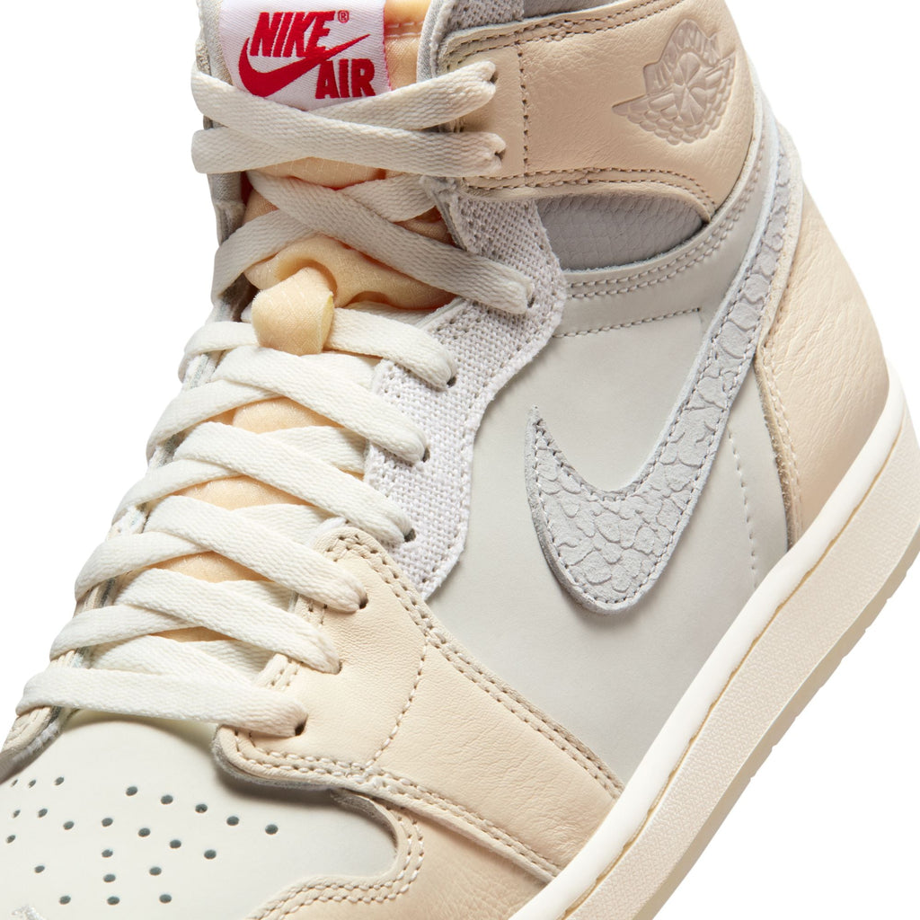 Air Jordan 1 Retro High OG - SAIL/UNIVERSITY RED-PALE IVORY for Men - product image from the listing.