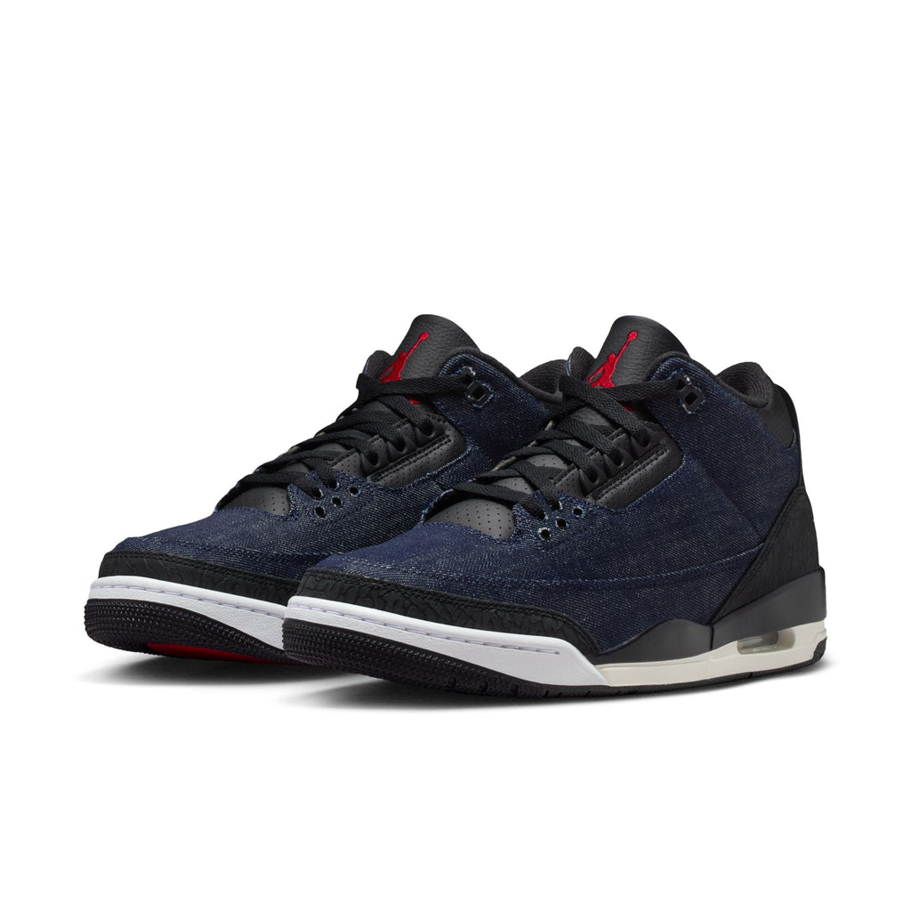 Air Jordan 3 x Levi's® "Indigo and Gym Red" - DENIM/BLACK-SAIL for Men - product image from the listing.