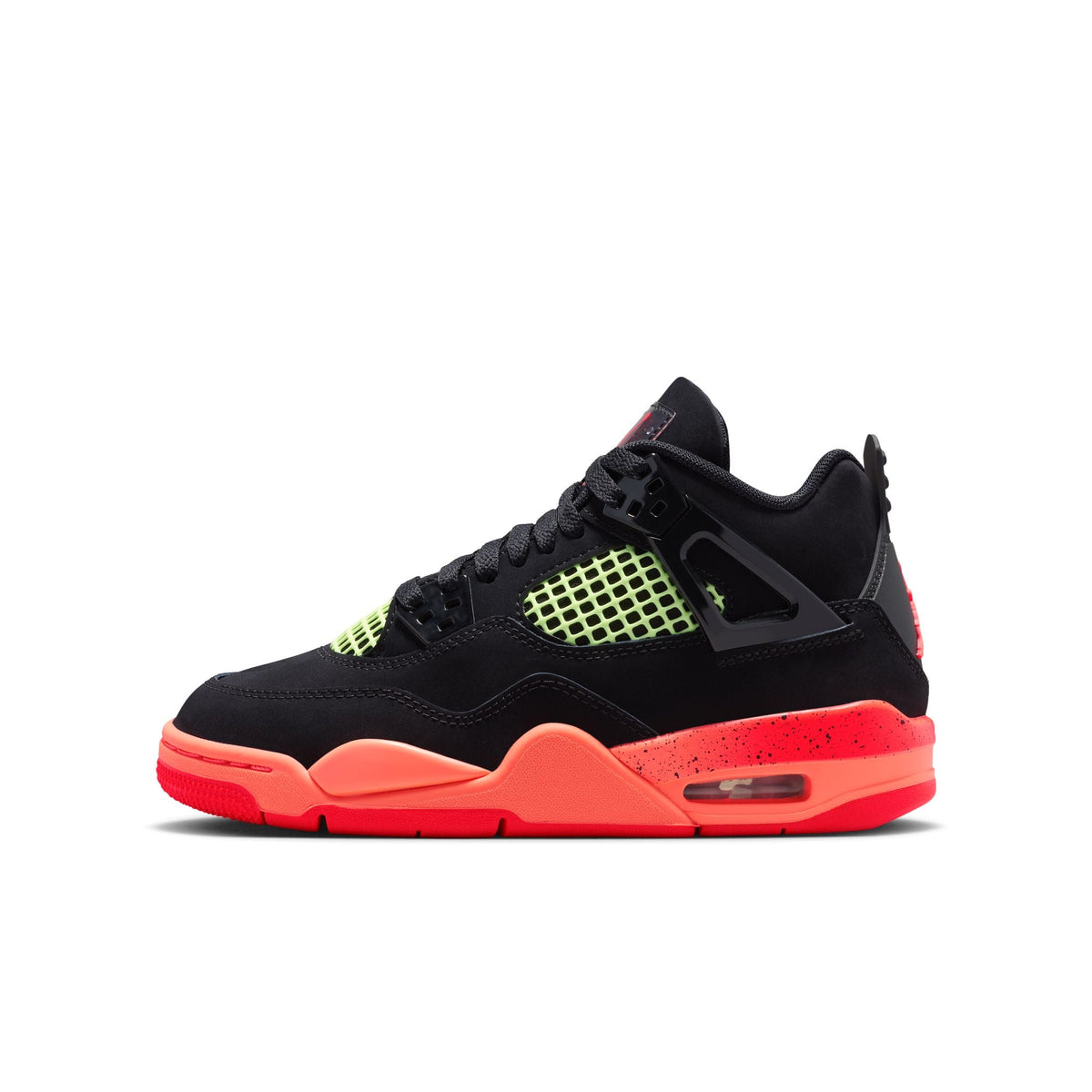 BLACK/INFRARED 23-BRIGHT MANGO - Air Jordan 4 Retro GS - product image from the listing.