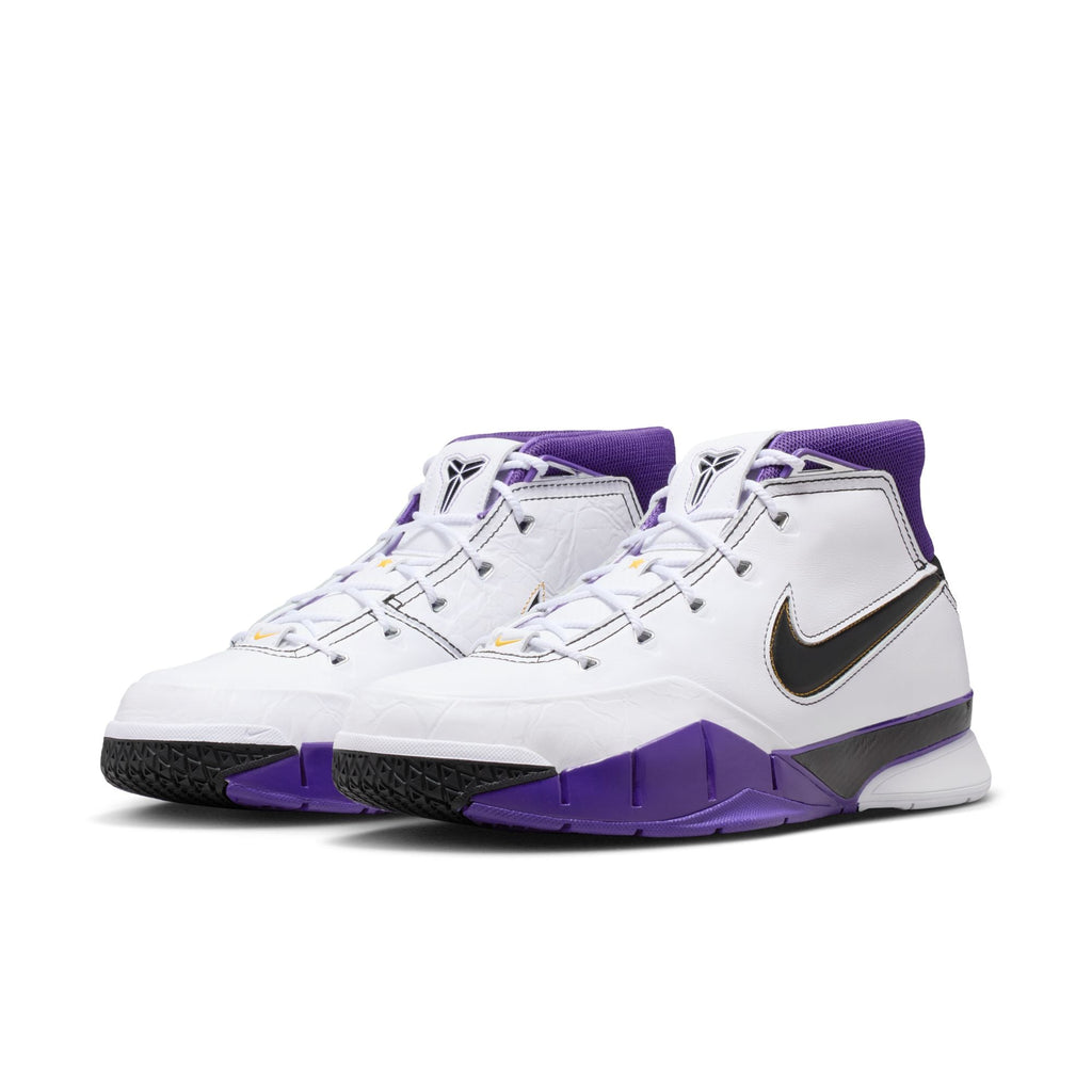 Kobe 1 Protro "81-pt Game" - WHITE/BLACK-COURT PURPLE for Men - product image from the listing.