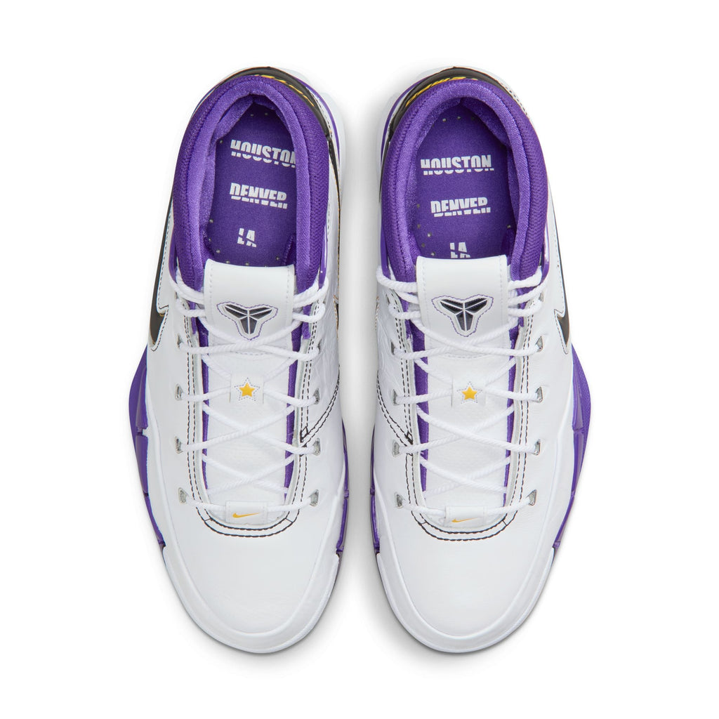 Kobe 1 Protro "81-pt Game" - WHITE/BLACK-COURT PURPLE for Men - product image from the listing.