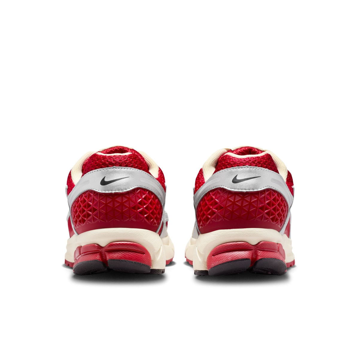Nike Zoom Vomero 5 - GYM RED/CHROME-METALLIC SILVER for Men - product image from the listing.