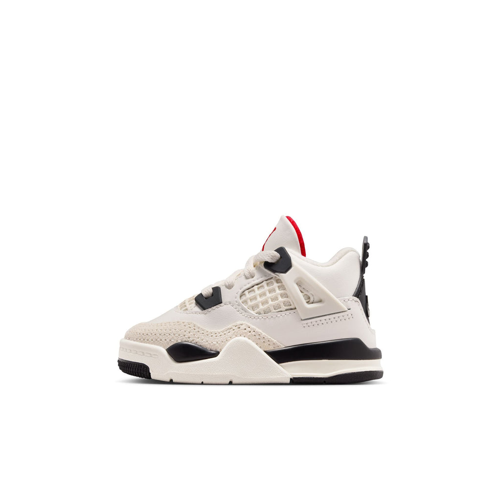 Jordan 4 Retro OG "Flight Club" - SAIL/BLACK-UNIVERSITY RED for Toddler's - product image from the listing.