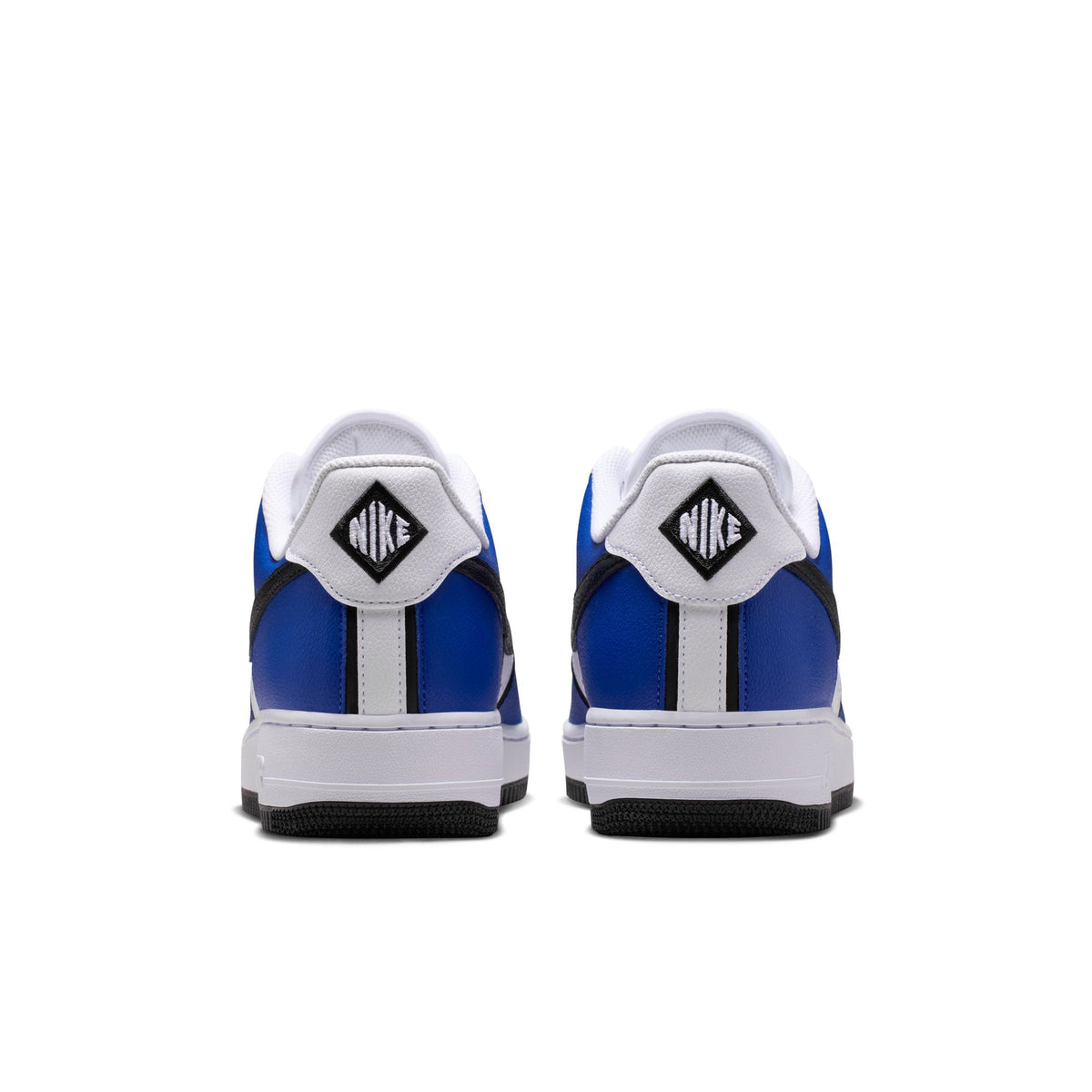Nike Air Force 1 '07 Lv8 - OLD ROYAL/BLACK-WHITE-METALLIC SILVER for Men - product image from the listing.