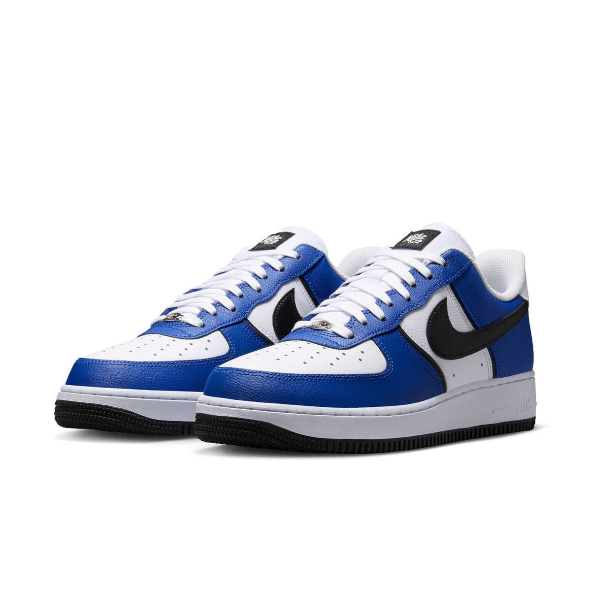 Nike Air Force 1 '07 Lv8 - OLD ROYAL/BLACK-WHITE-METALLIC SILVER for Men - product image from the listing.