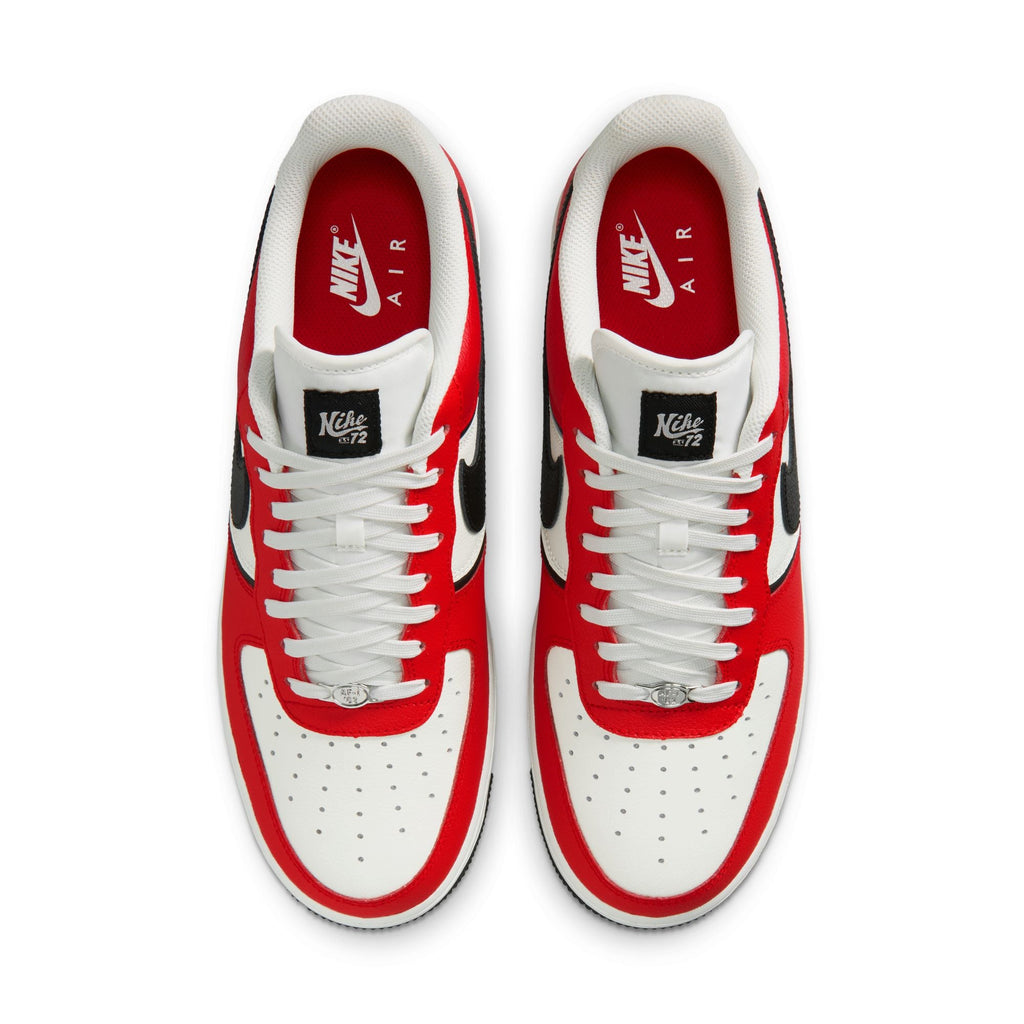 Nike Air Force 1 '07 LV8 - UNIVERSITY RED/BLACK-SAIL for Men - product image from the listing.