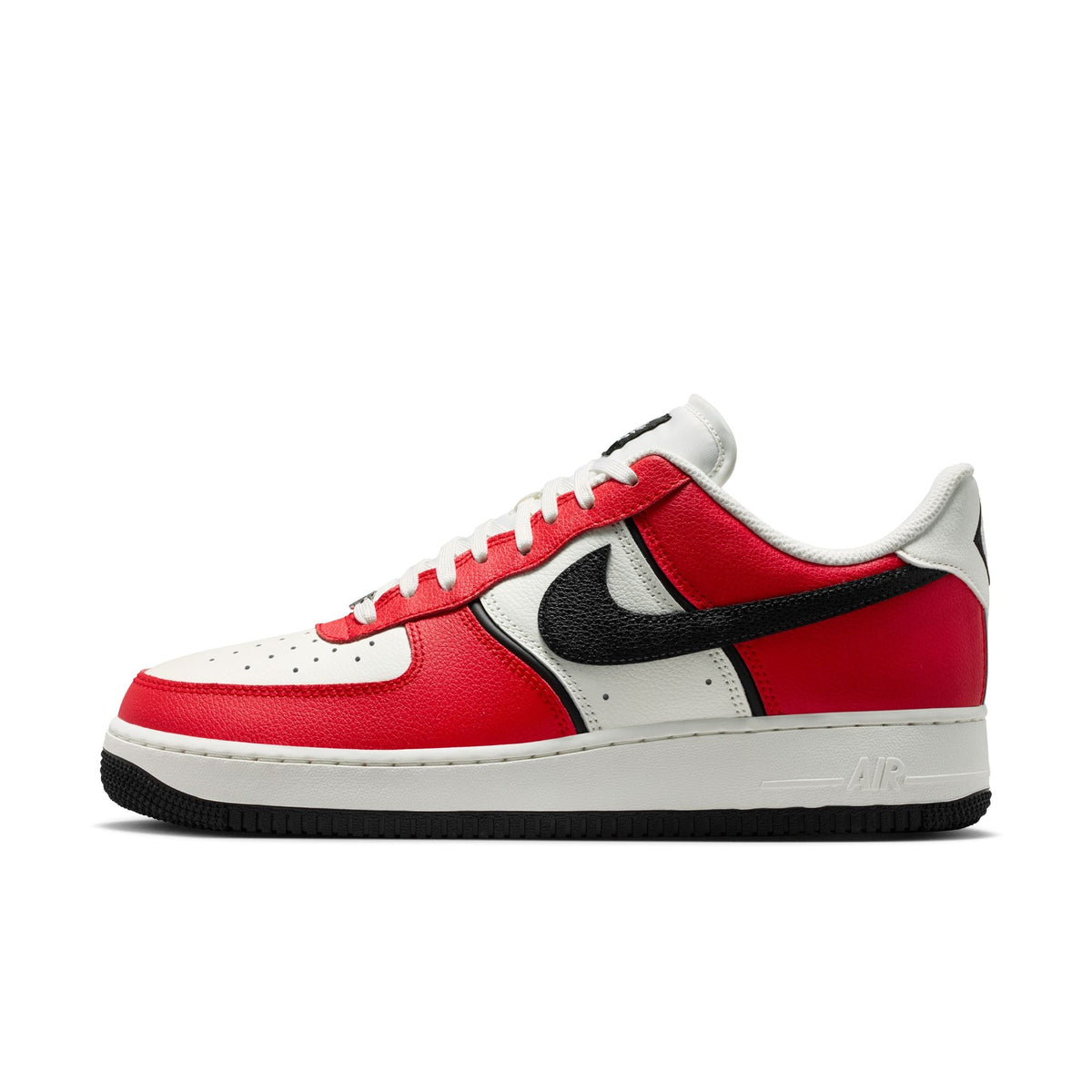 Nike Air Force 1 '07 LV8 - UNIVERSITY RED/BLACK-SAIL for Men - product image from the listing.