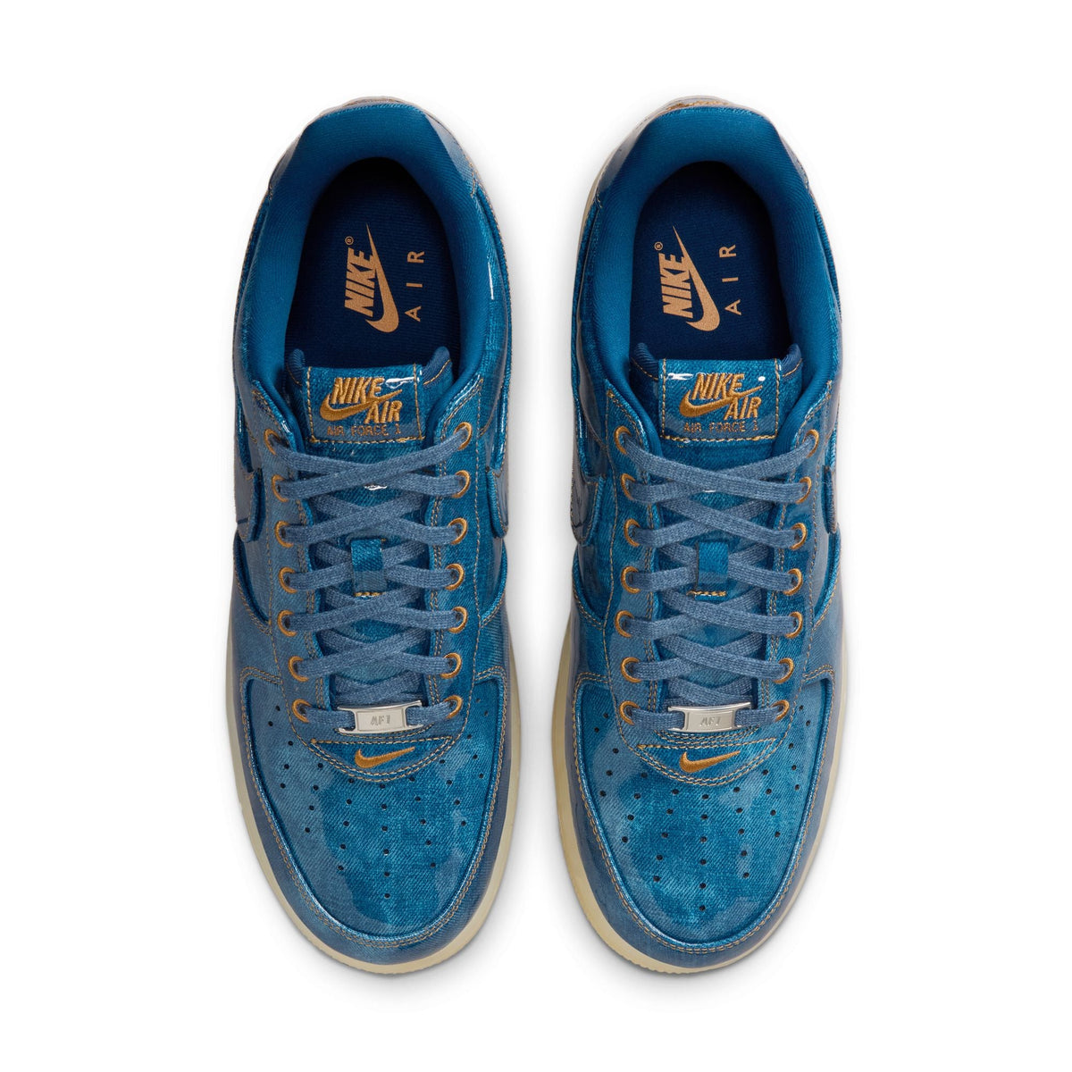 Nike Air Force 1 Retro-COASTAL BLUE/COASTAL BLUE-NATURAL-FLAX for Men - product image from the listing.