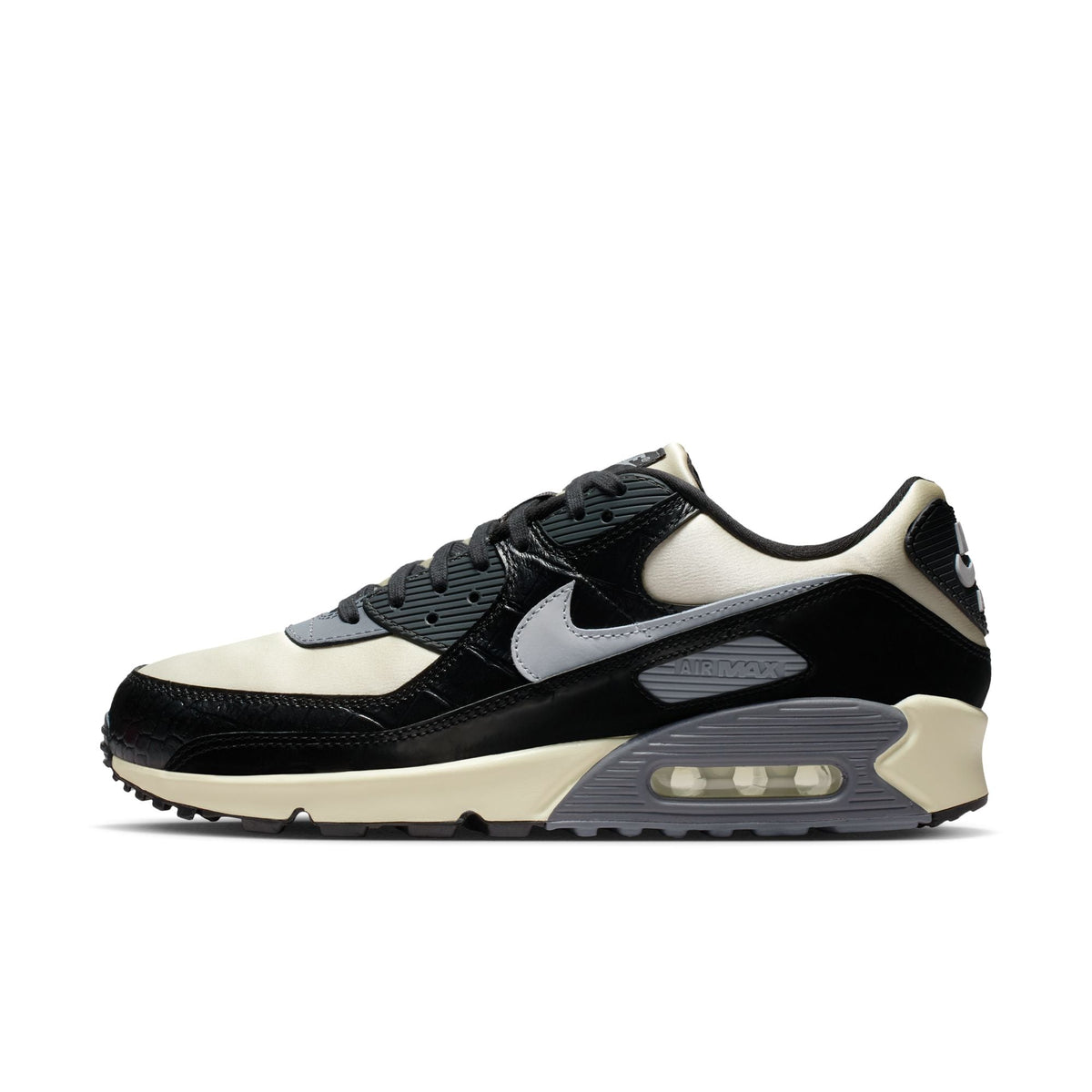 Nike Air Max 90 - SAIL/LT SMOKE GREY-BLACK-ANTHRACITE for Men - product image from the listing.