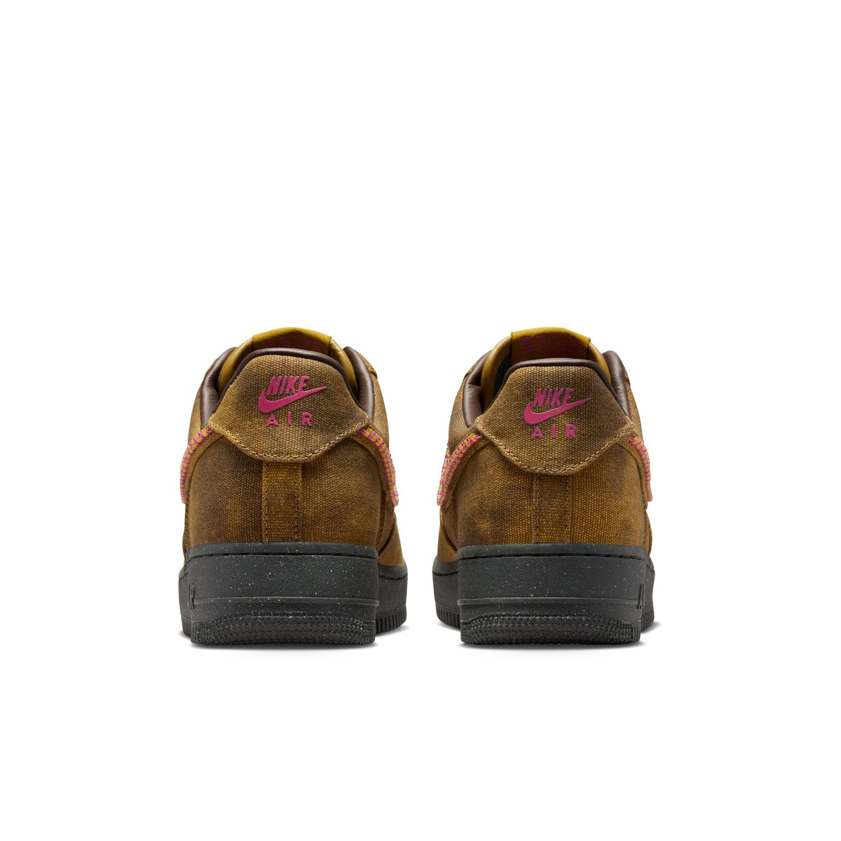 Nike Air Force 1 - DESERT MOSS/FIERCE PINK-MIDWEST GOLD for Men - product image from the listing.