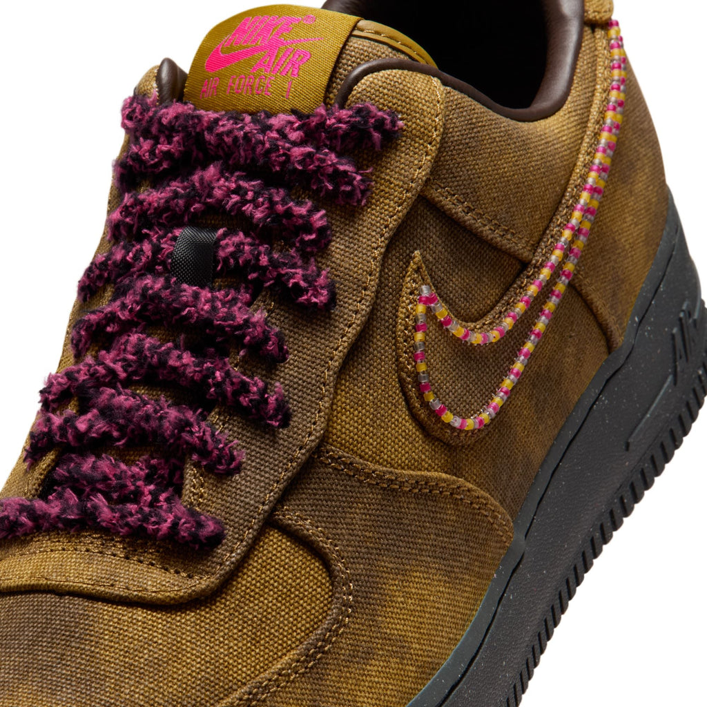 Nike Air Force 1 - DESERT MOSS/FIERCE PINK-MIDWEST GOLD for Men - product image from the listing.