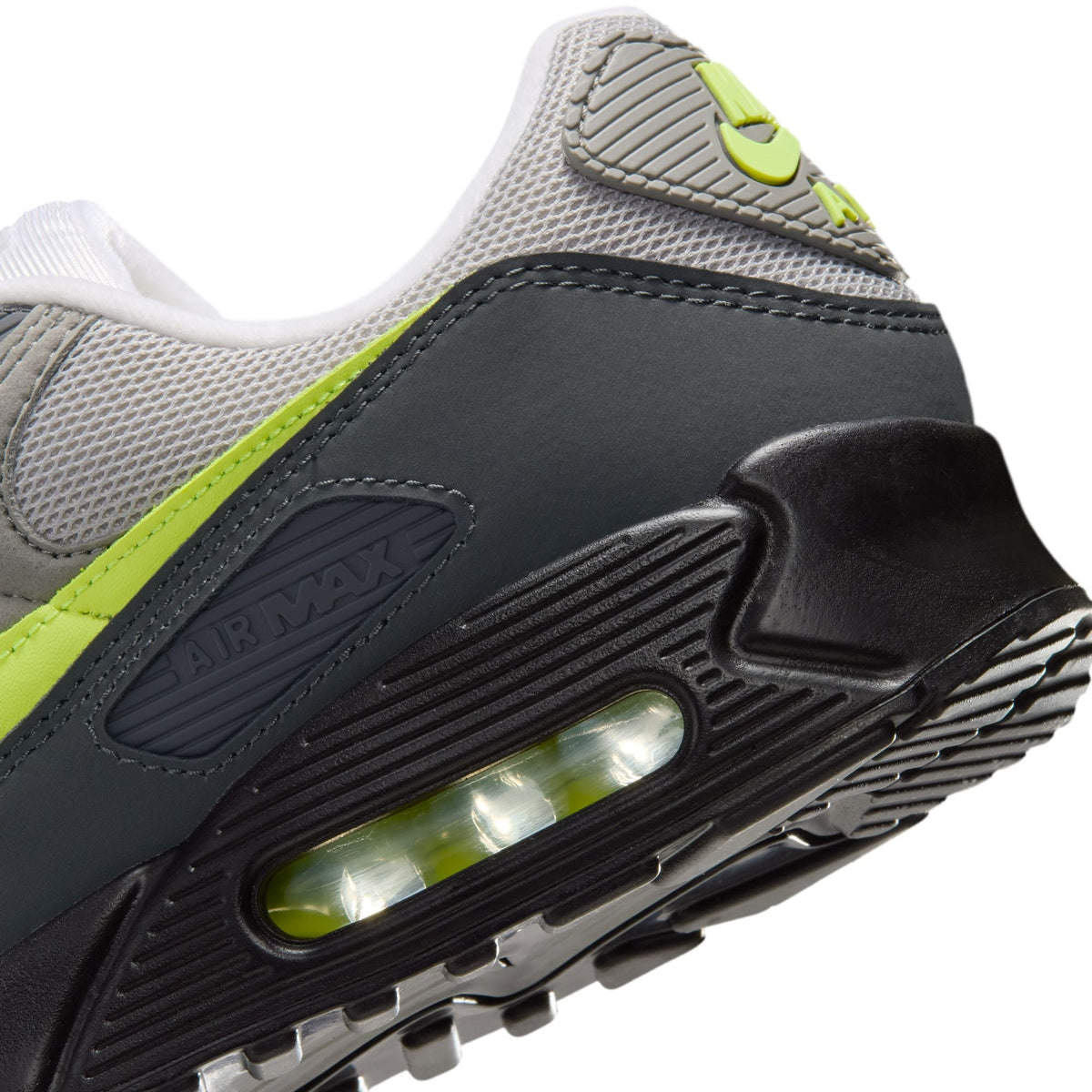 Nike Air Max 90 - BLACK/NEON YELLOW-ANTHRACITE for Men - product image from the listing.