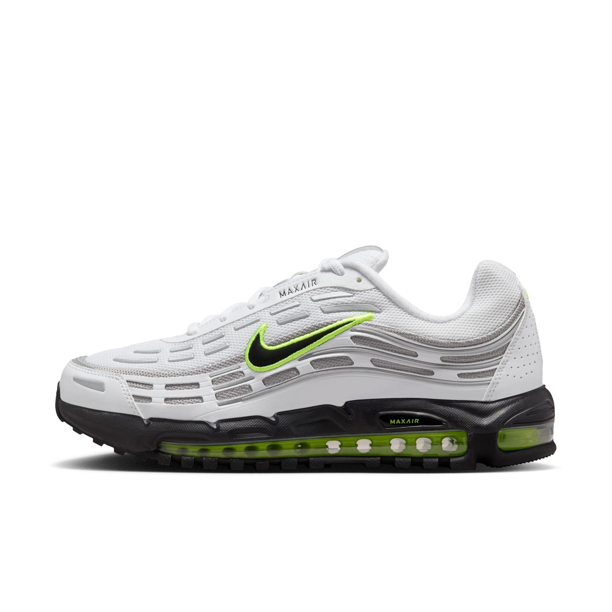 Nike Air Max TL 2.5 - WHITE/BLACK-NEON YELLOW-PEARL GREY for Men - product image from the listing.