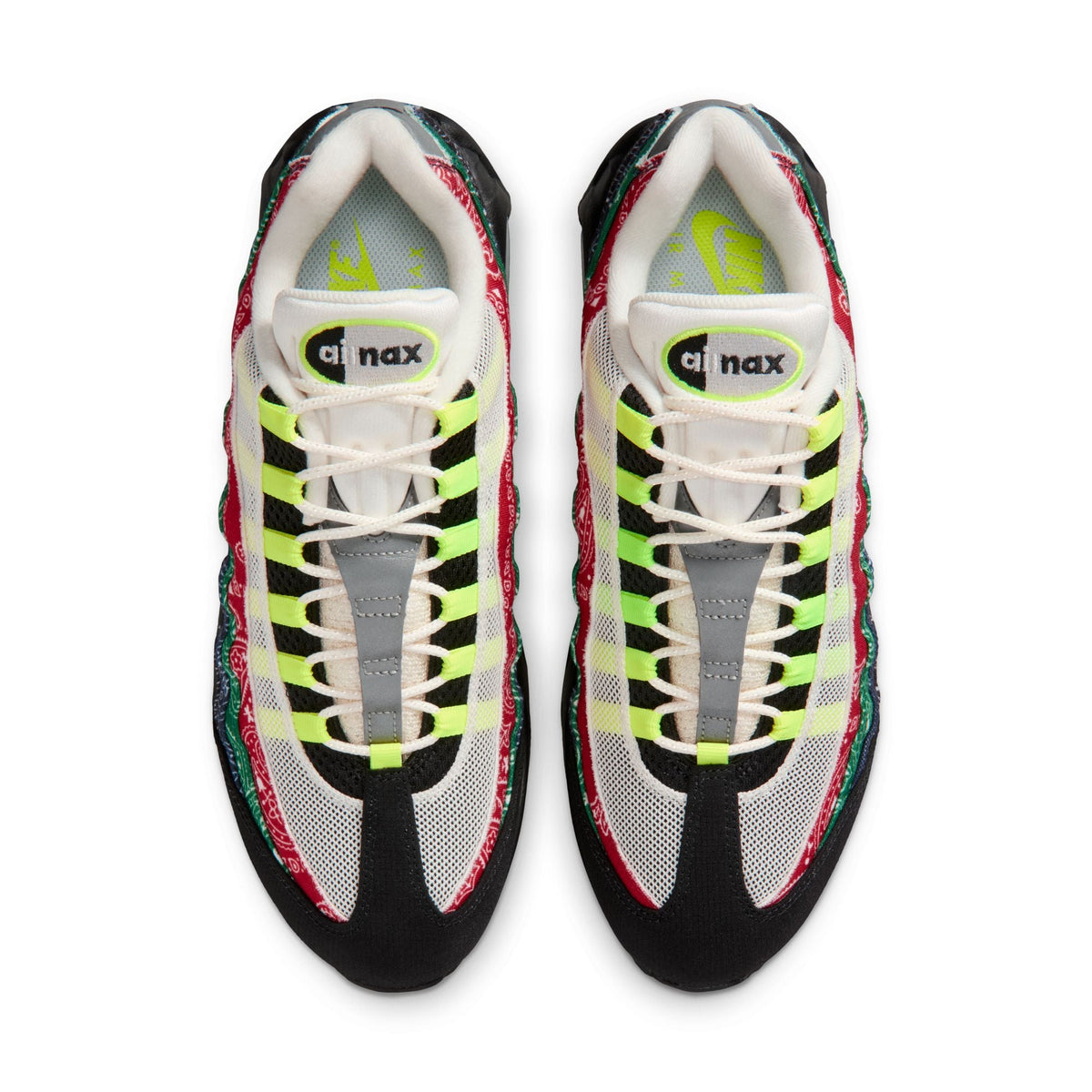 Nike Air Max 95 Big Bubble - SAIL/VOLT-UNIVERSITY RED-SPORT GREEN for Men - product image from the listing.