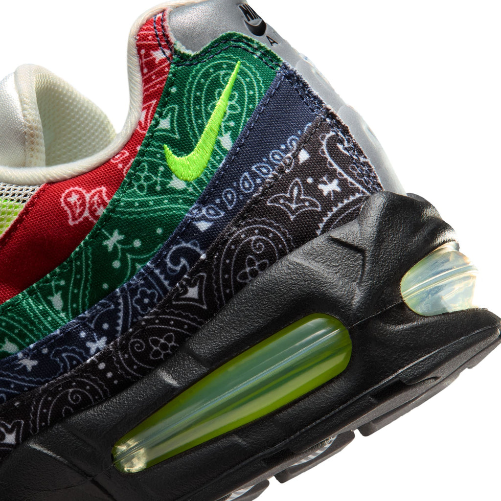 Nike Air Max 95 Big Bubble - SAIL/VOLT-UNIVERSITY RED-SPORT GREEN for Men - product image from the listing.