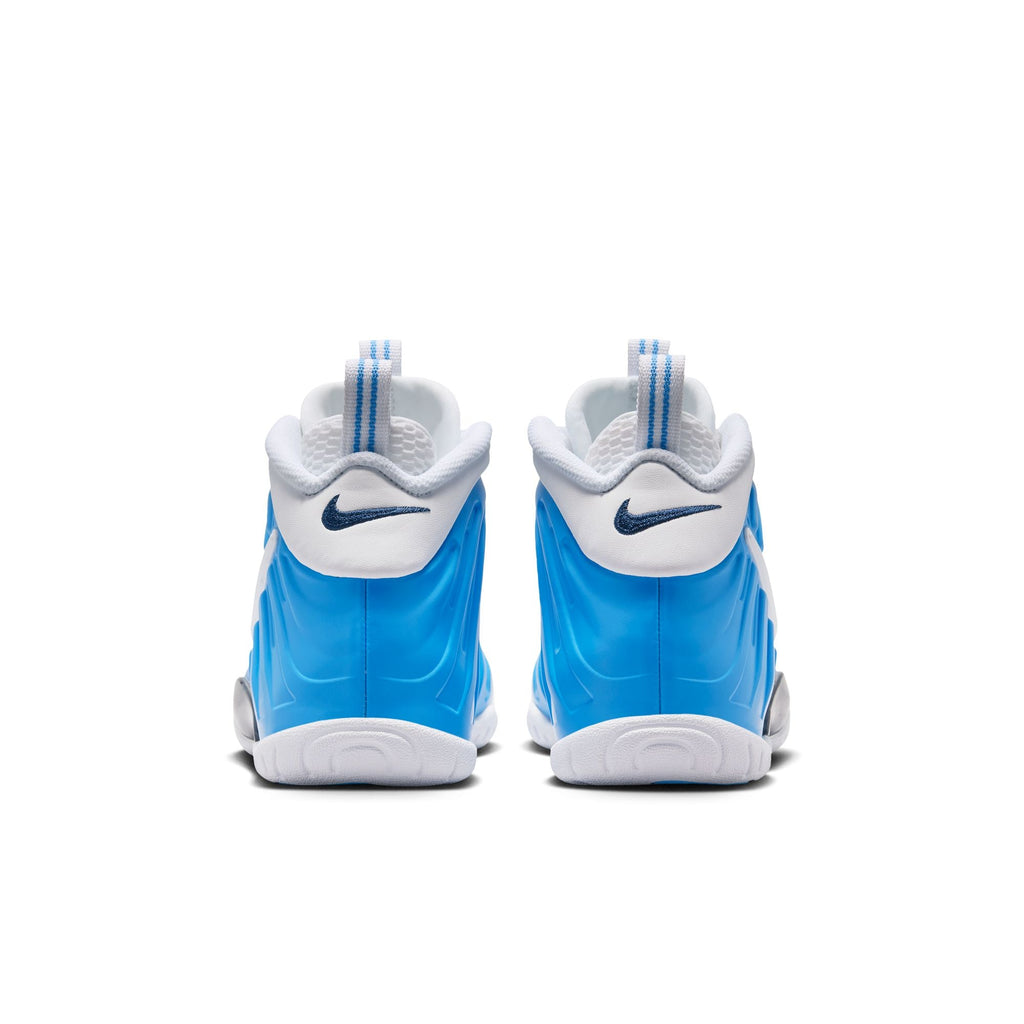 Nike Little Posite Pro GS in UNIVERSITY BLUE/WHITE-WHITE - product image from the listing.