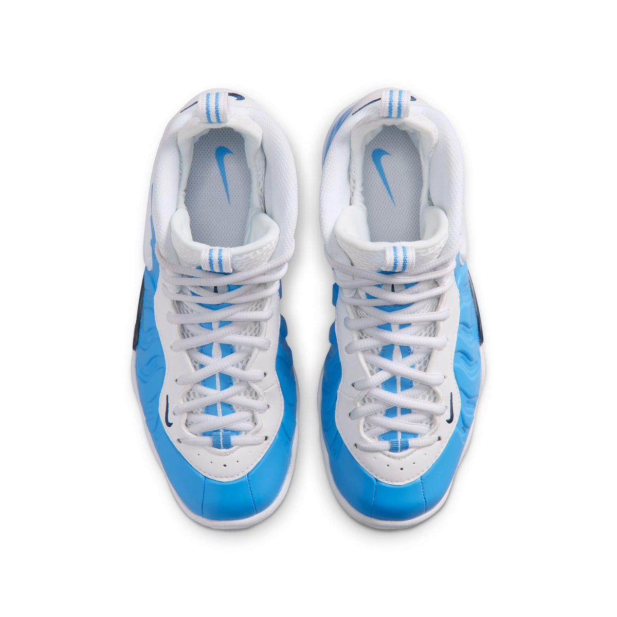Nike Little Posite Pro GS in UNIVERSITY BLUE/WHITE-WHITE - product image from the listing.