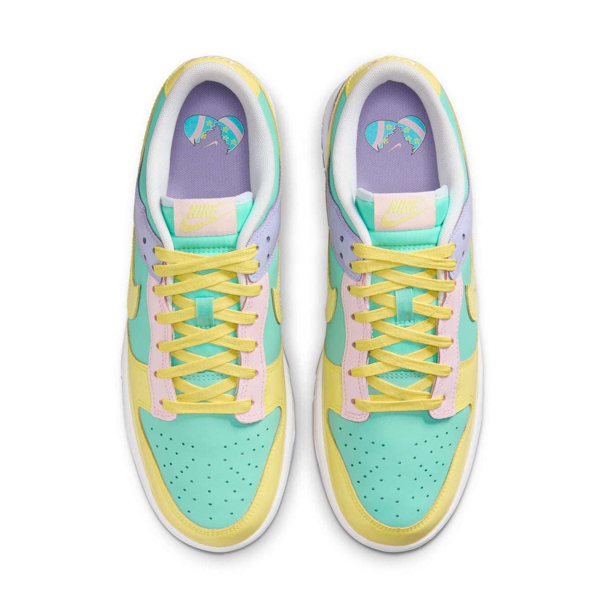 Nike Dunk Low Retro - EMERALD RISE/YELLOW PULSE-HYDRANGEAS for Men - product image from the listing.